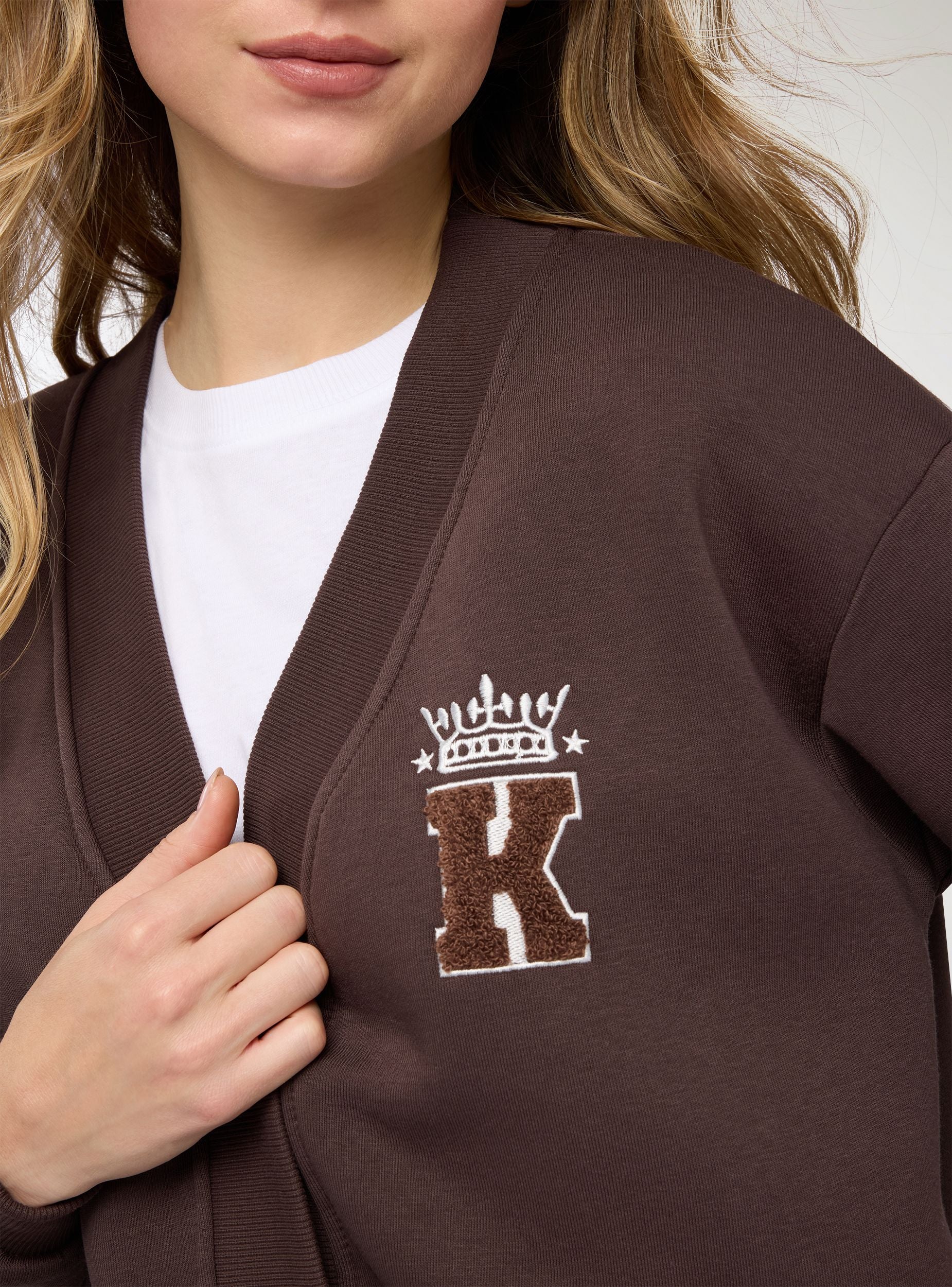 Cardigan ricamo college - Image 3