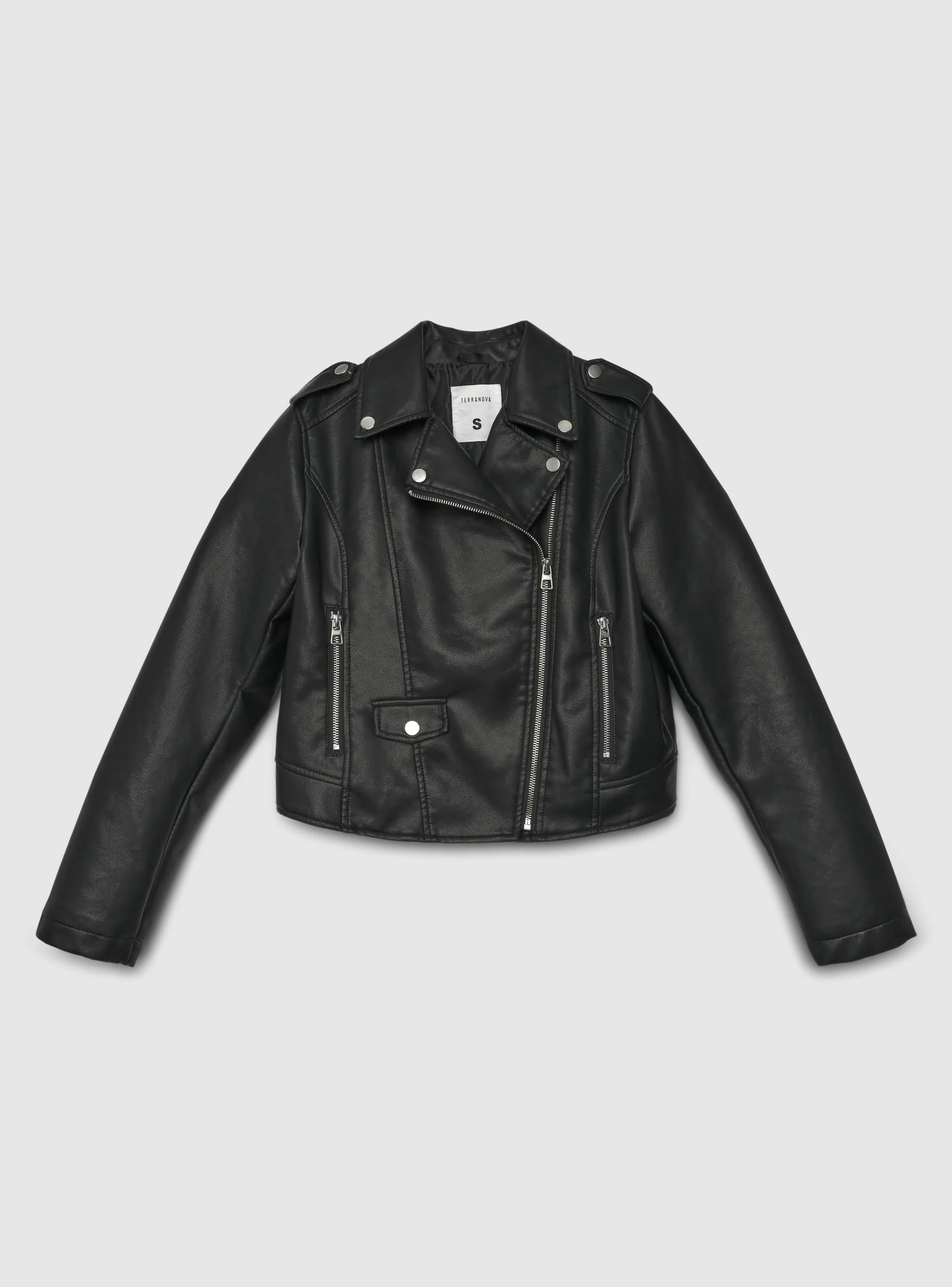 Chiodo crop similpelle - Image 7