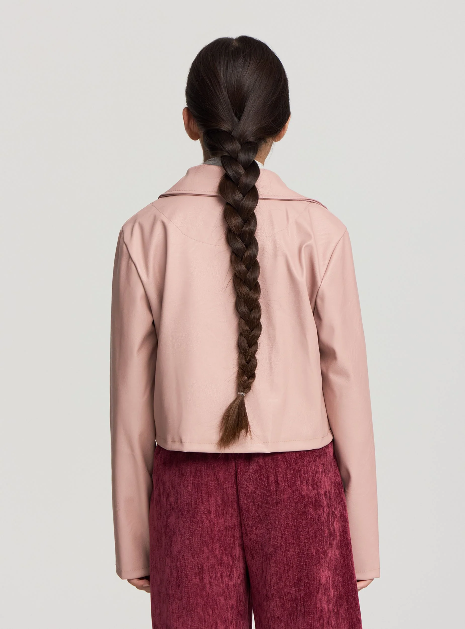 Chiodo crop similpelle - Image 3