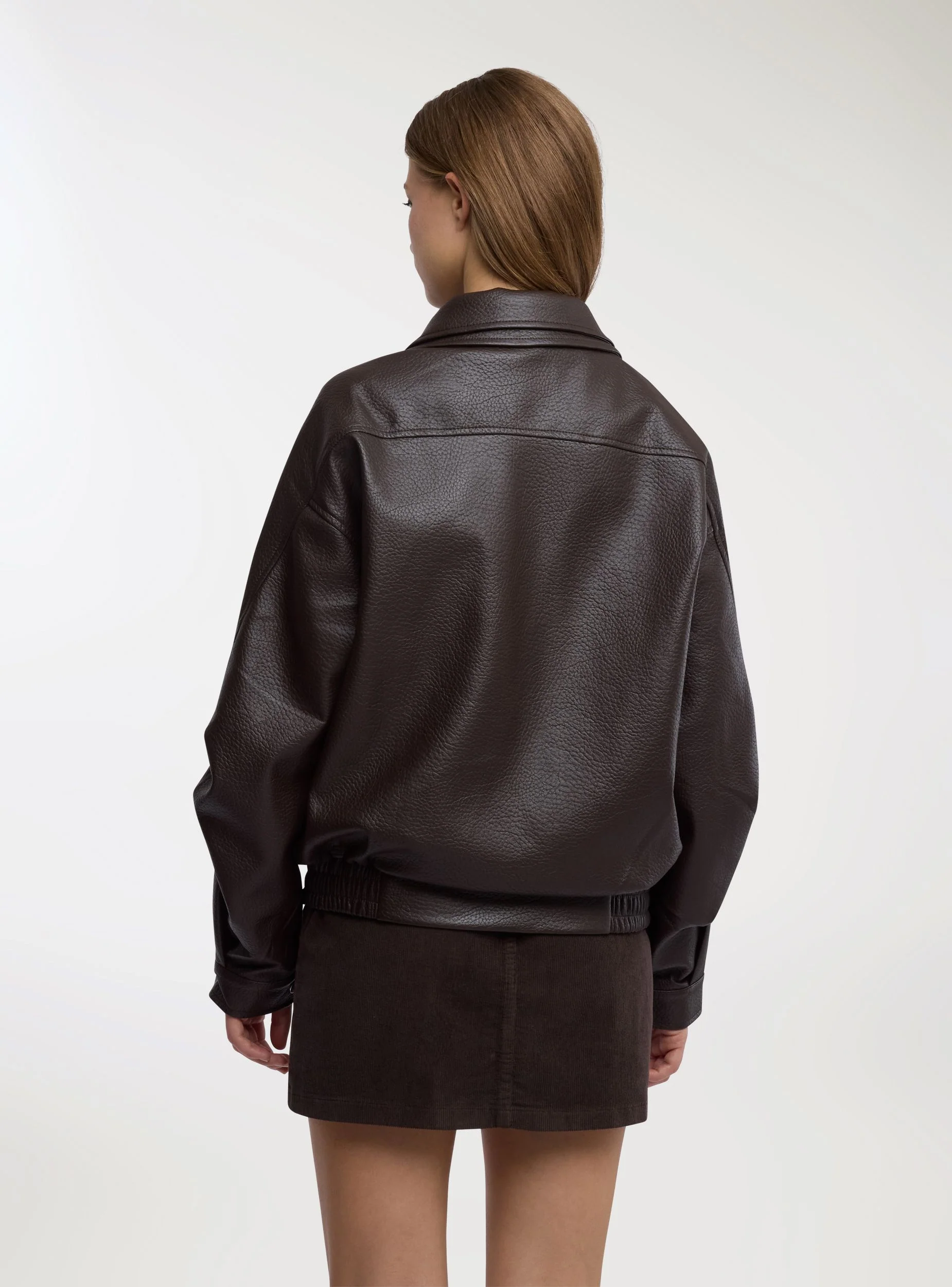 Chiodo oversize effetto pelle - Image 4