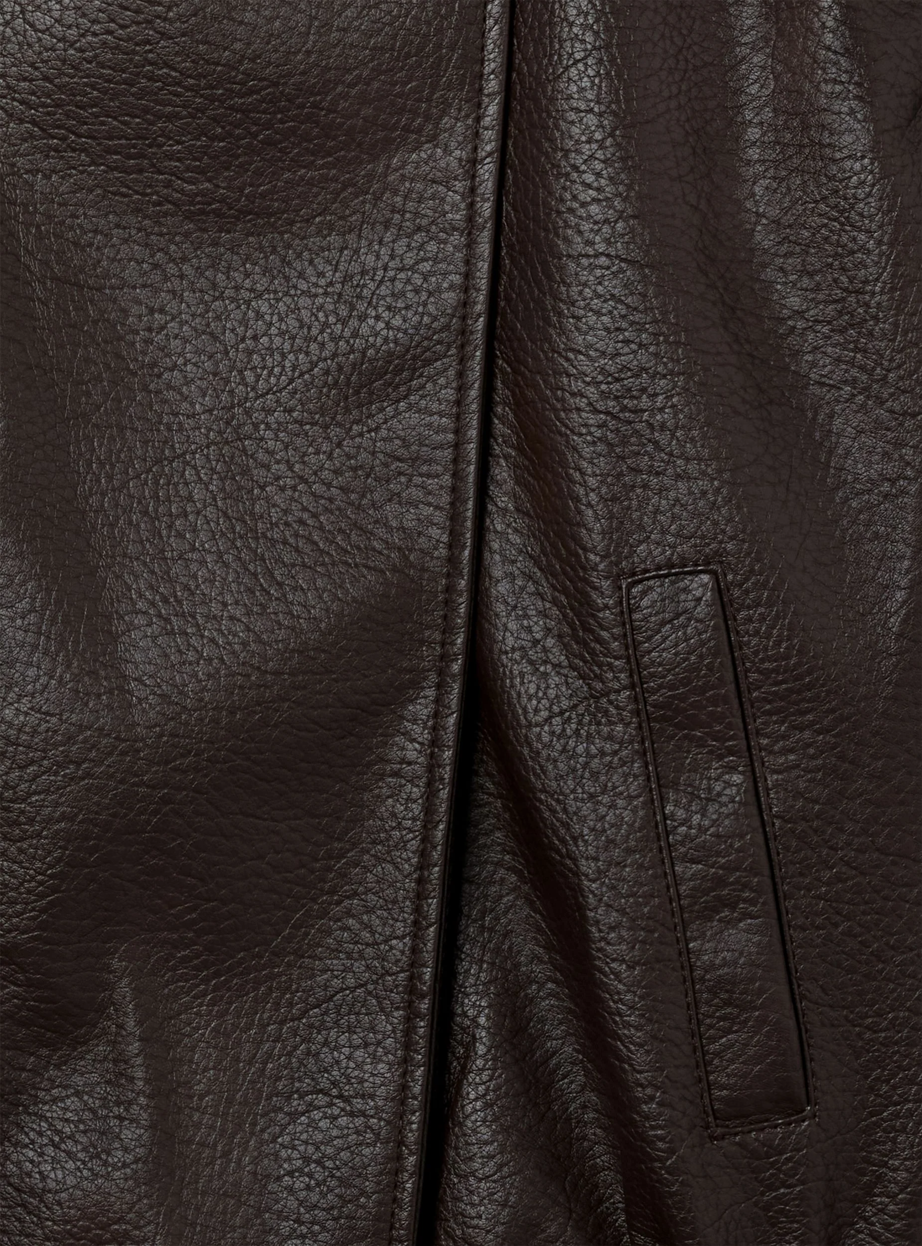 Chiodo oversize effetto pelle - Image 6