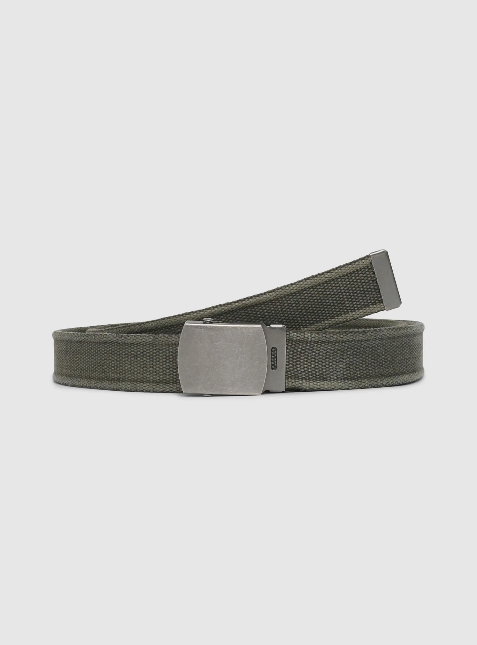 Cintura nastro in tessuto acid wash