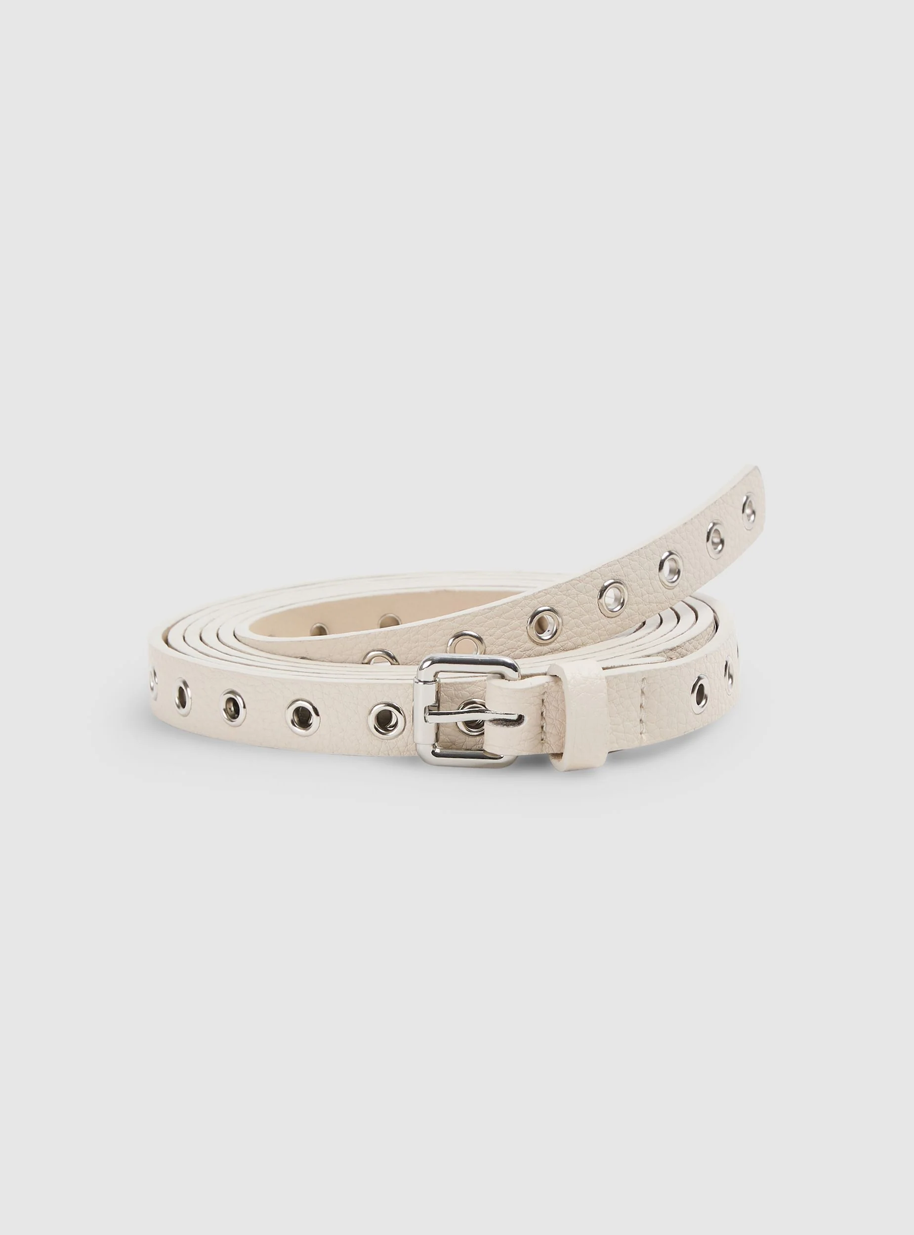 Cintura sottile con occhielli metallici