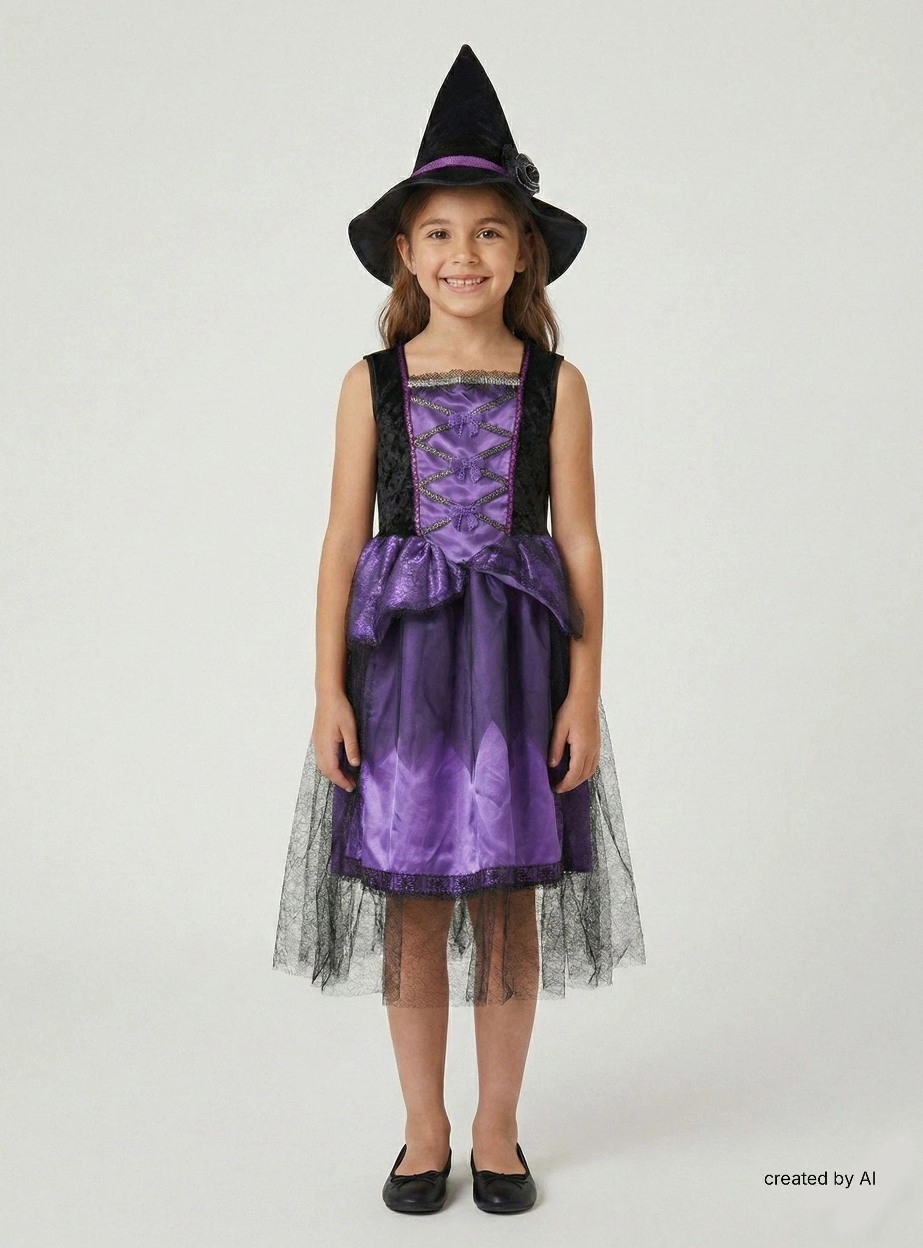 Costume da strega con cappello - Image 4