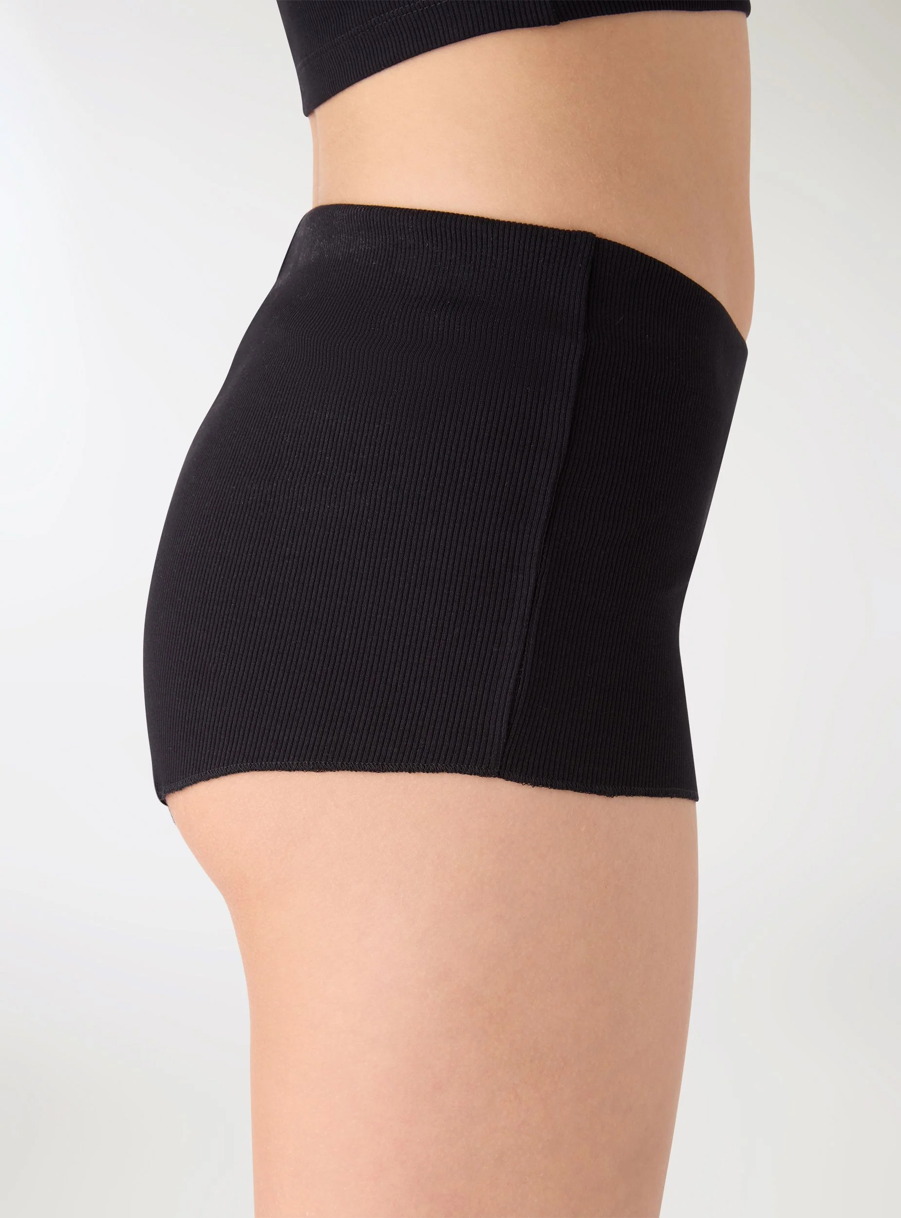 Culotte a costina tinta unita - Image 4
