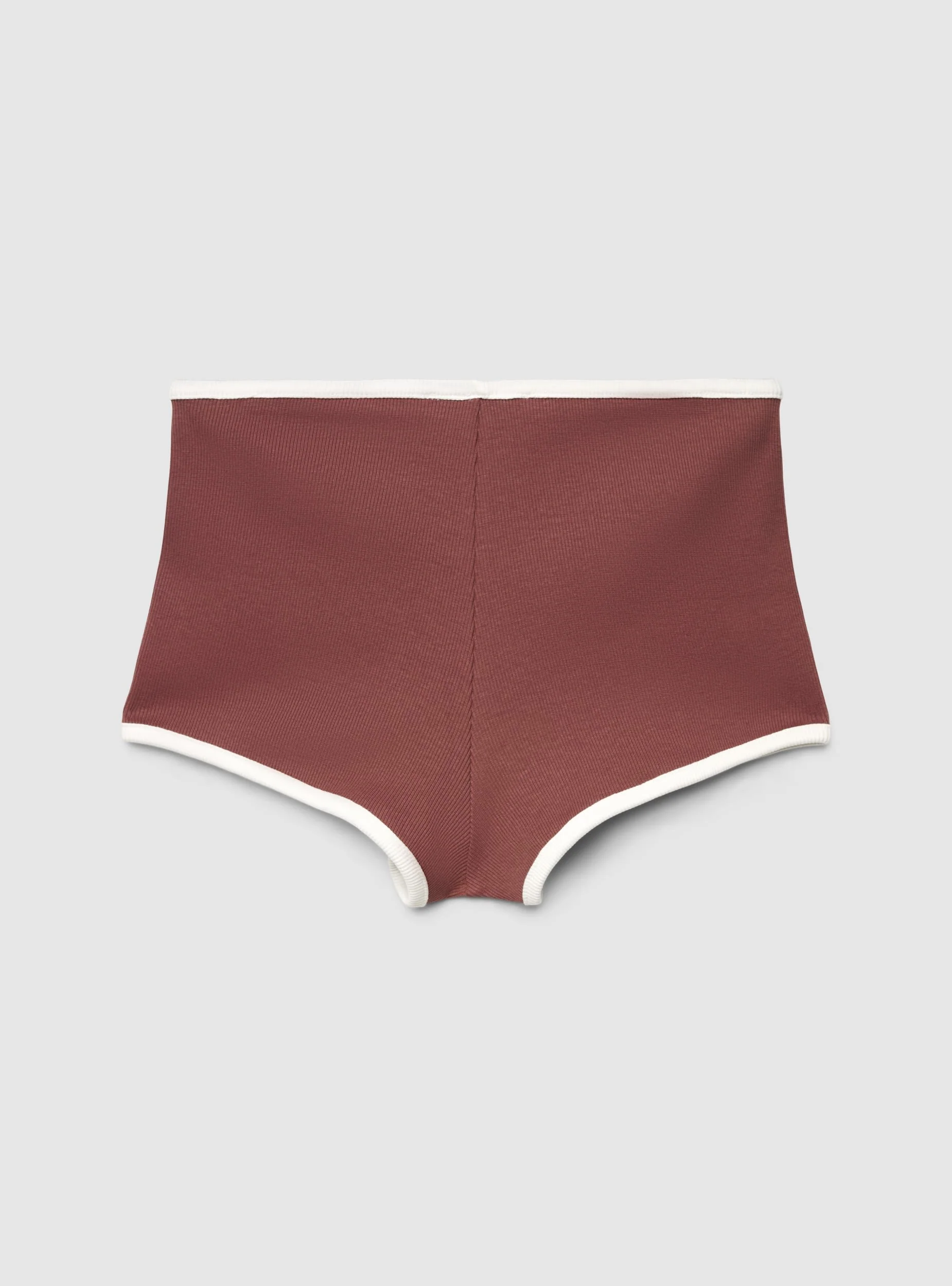 Culotte a costine profili a contrasto - Image 6