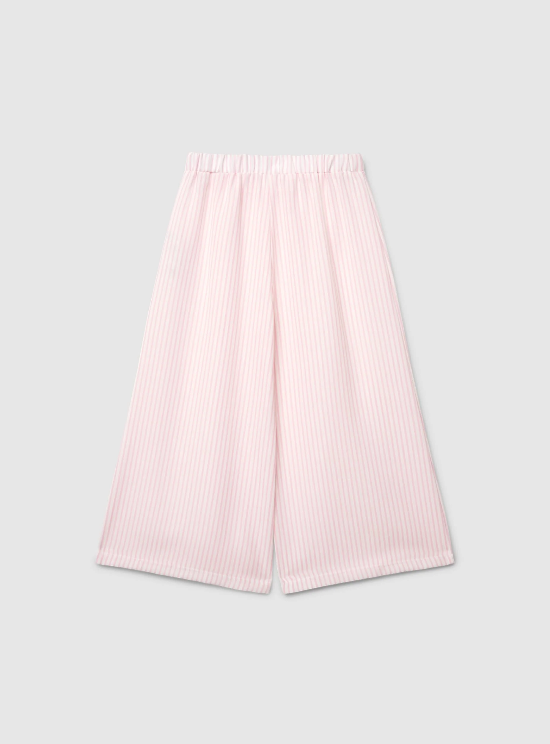 Culotte a righe effetto lino - Image 5