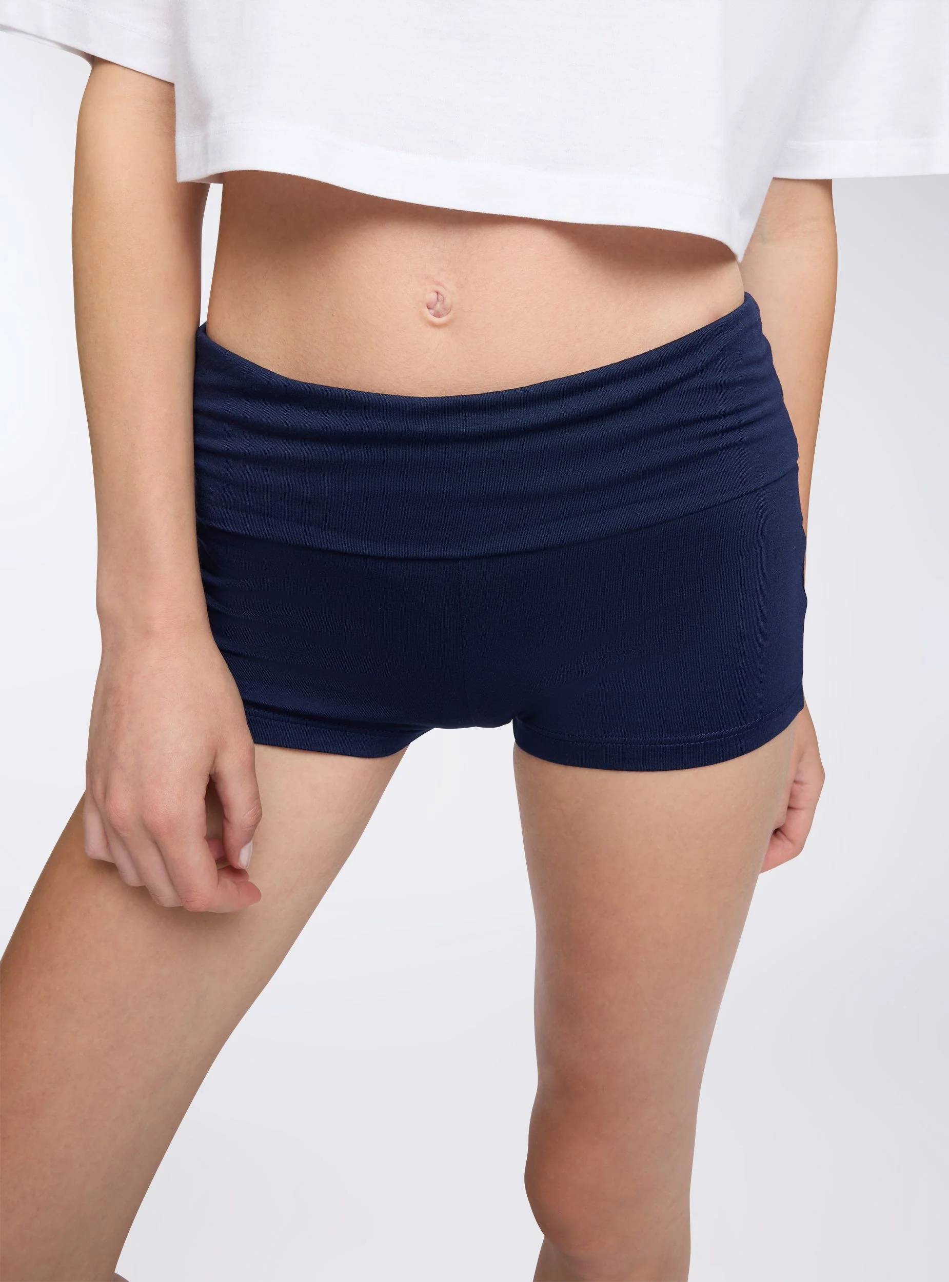 Culotte a vita alta con risvolto - Image 4