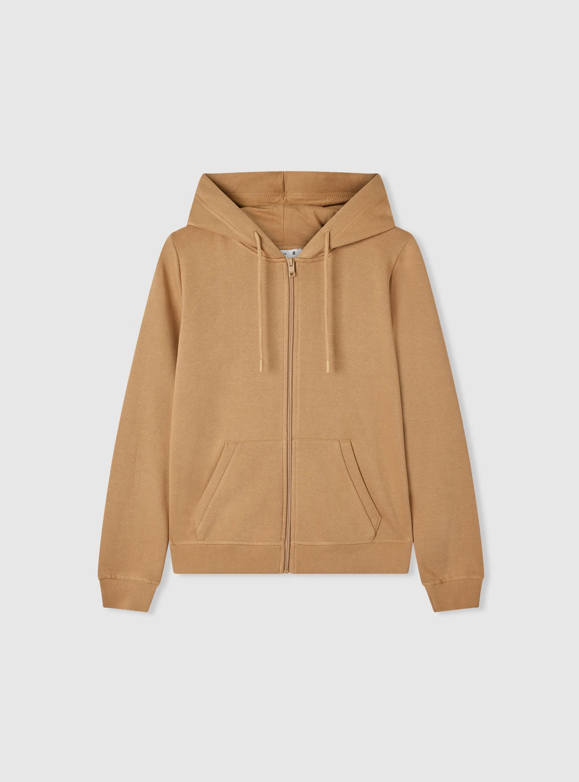 Felpa basic con cappuccio e zip - Image 6