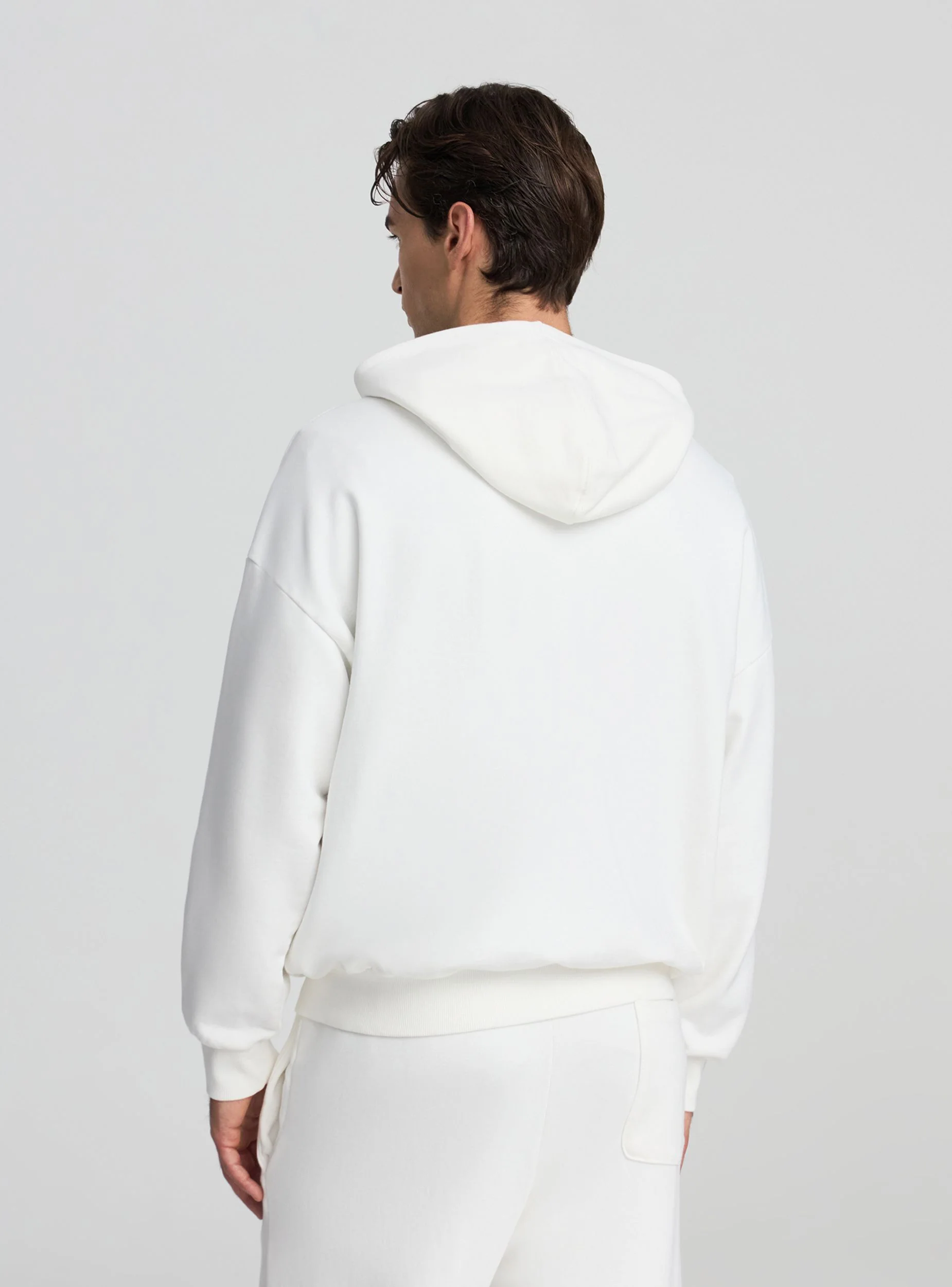 Felpa boxy con cappuccio con patch