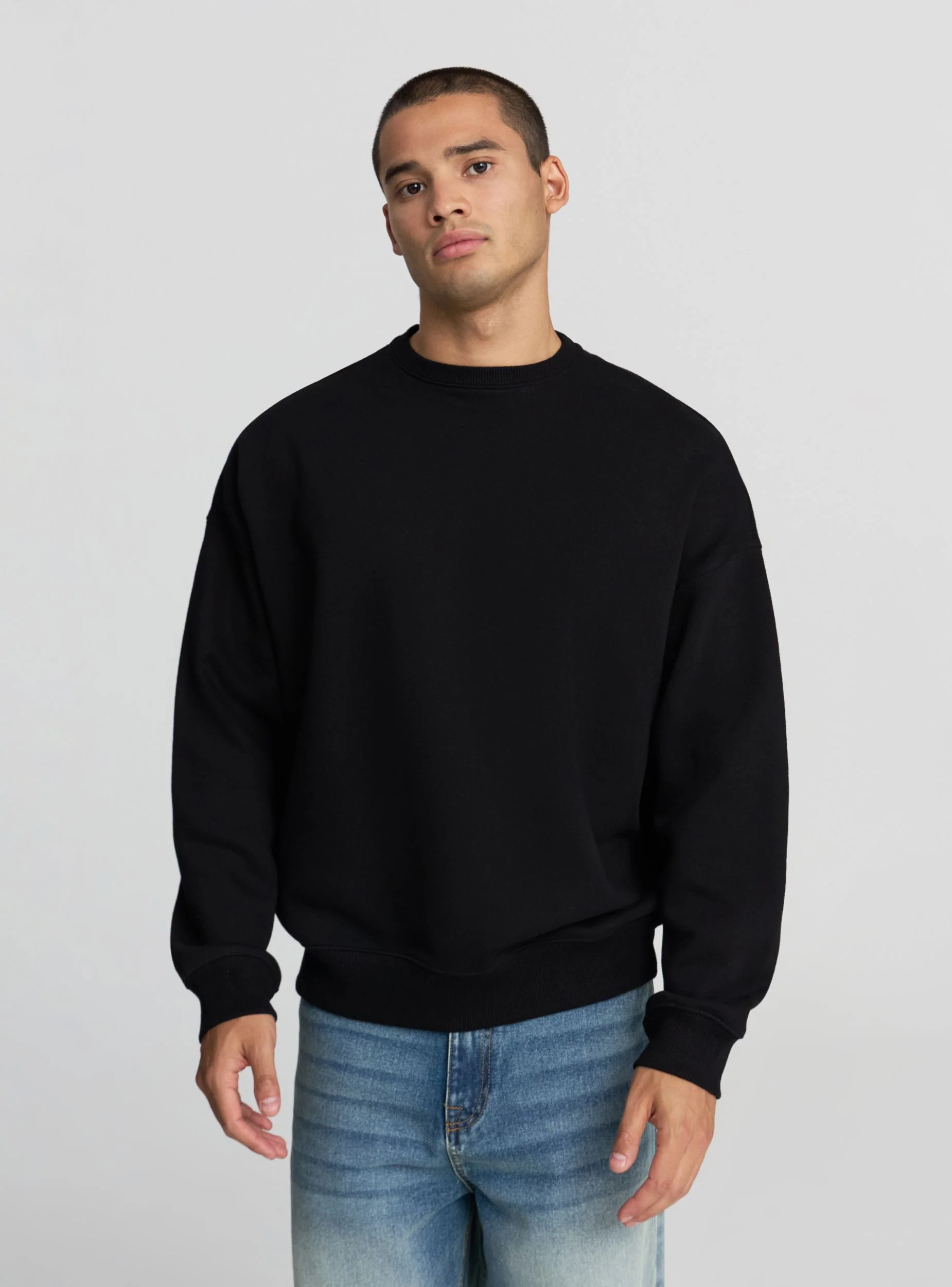 Felpa boxy fit girocollo - Image 3