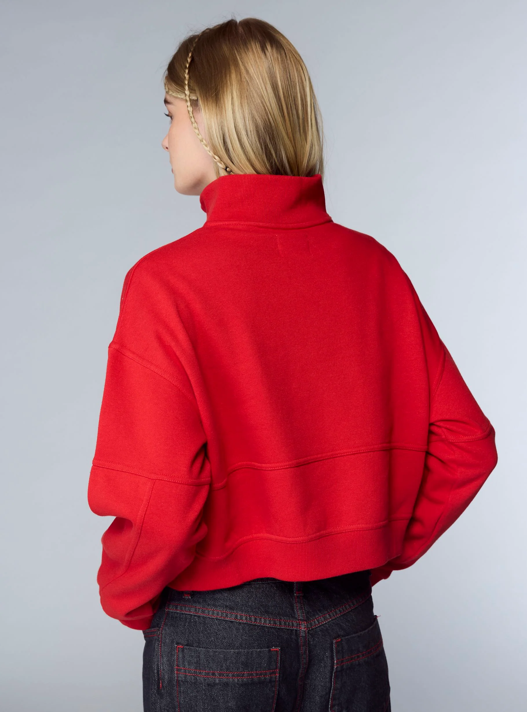 Felpa collo alto con half zip TRNPOPLAB - Image 3