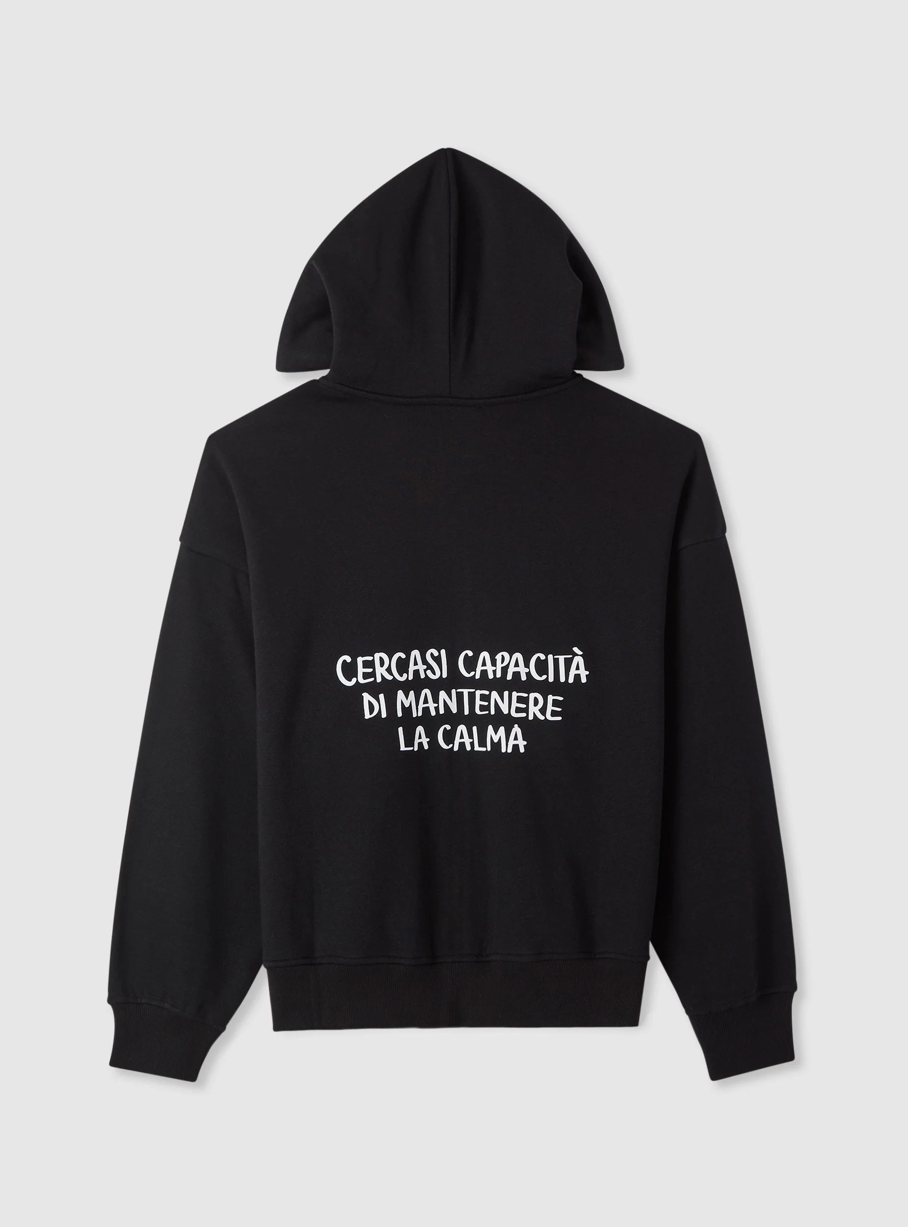 Felpa con cappuccio e scritta - Image 7
