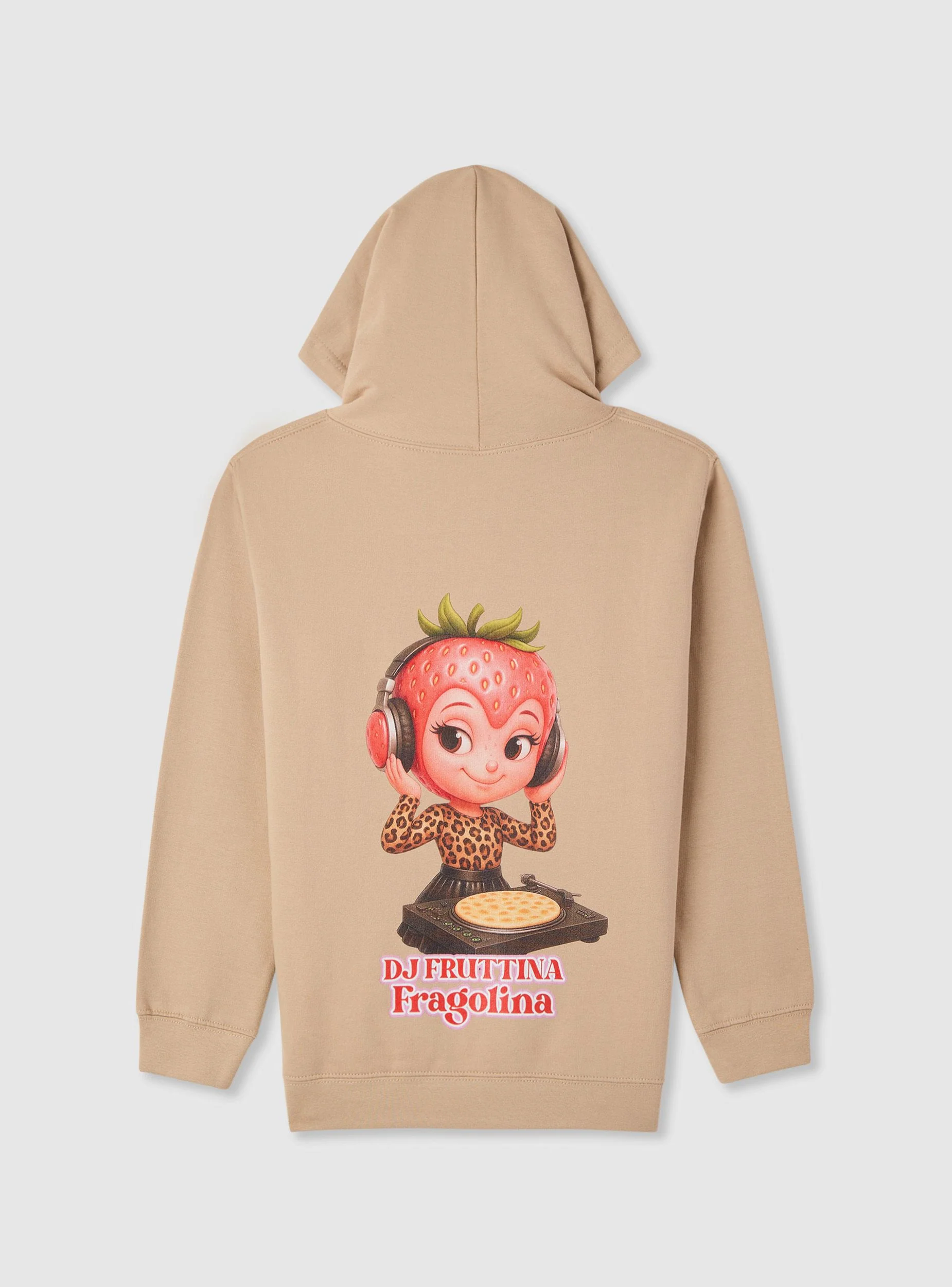 Felpa con cappuccio e stampa fragola - Image 3