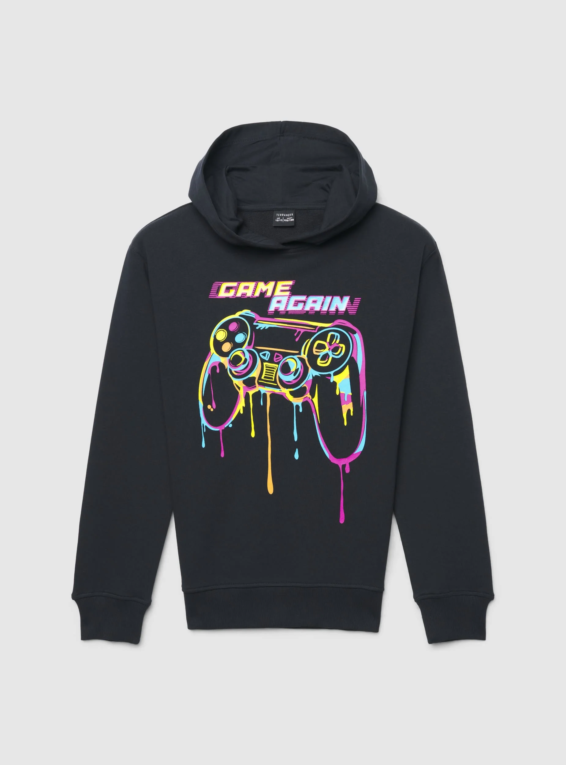 Felpa con cappuccio gaming con stampa - Image 5