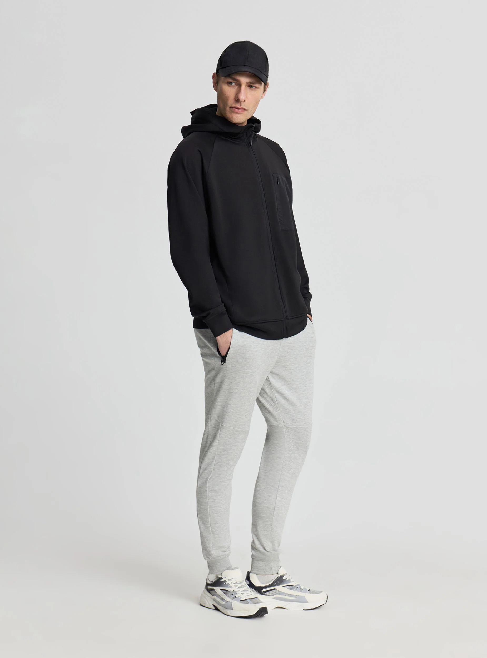 Felpa con cappuccio tessuto tecnico fleece - Image 5