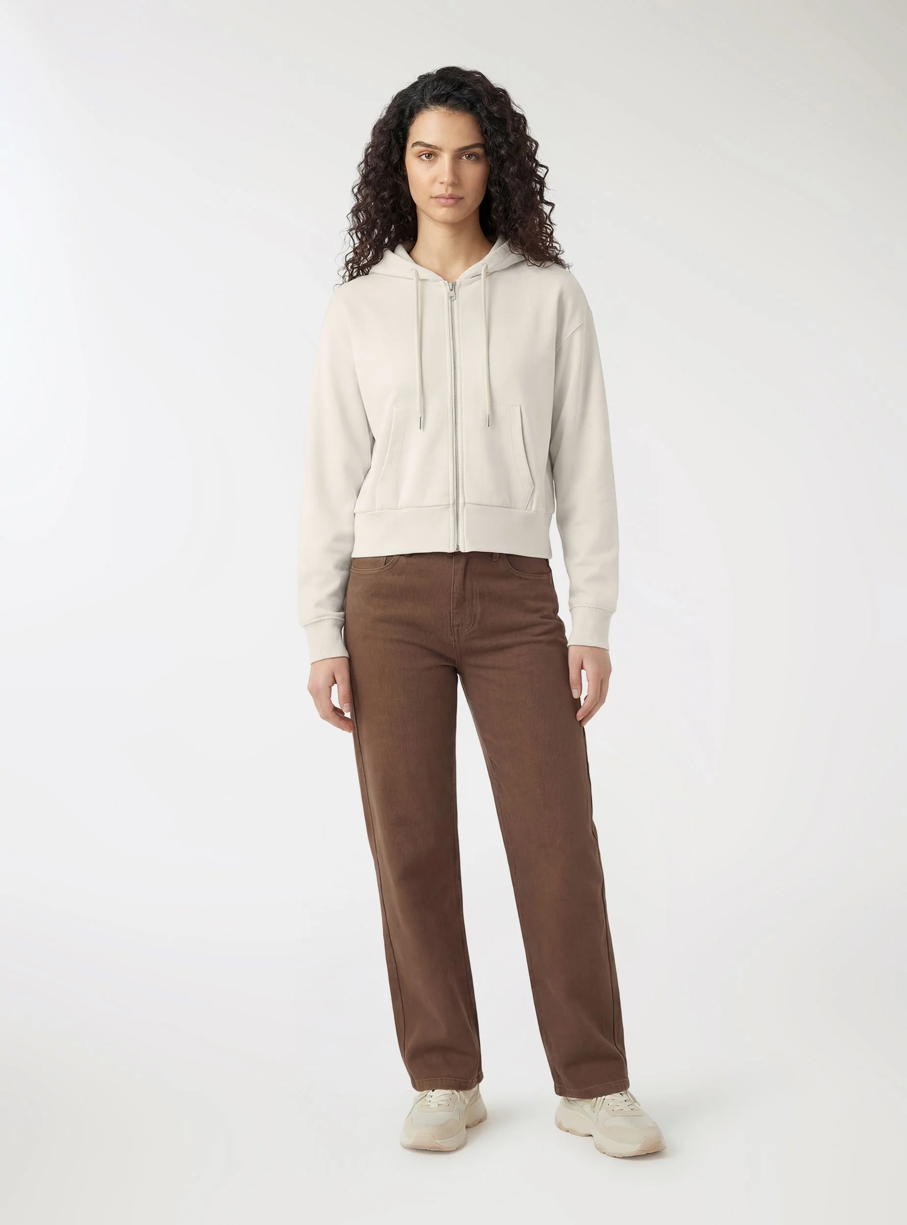 Felpa con zip e con cappuccio