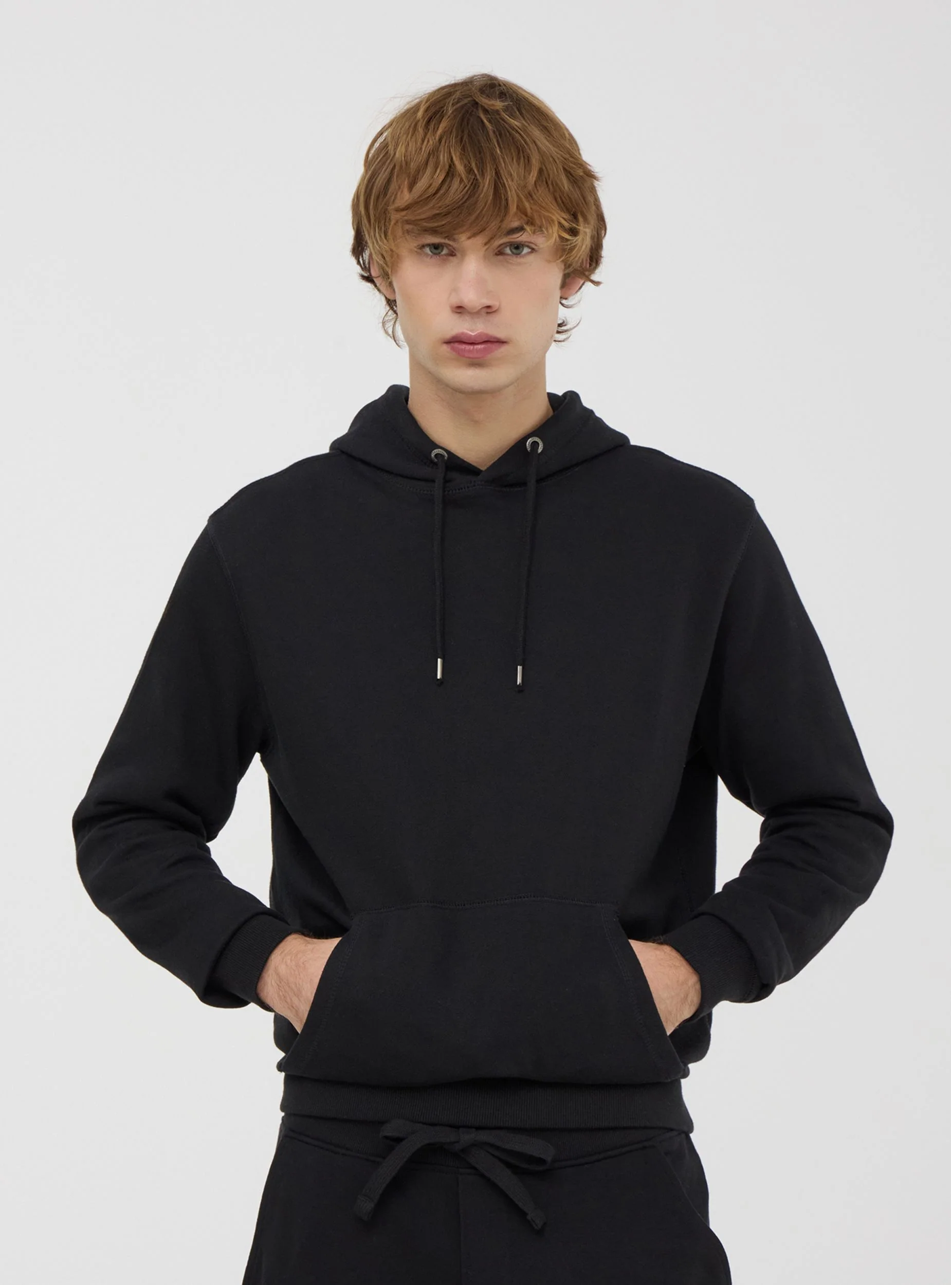 Felpa leggera con cappuccio e coulisse - Image 2