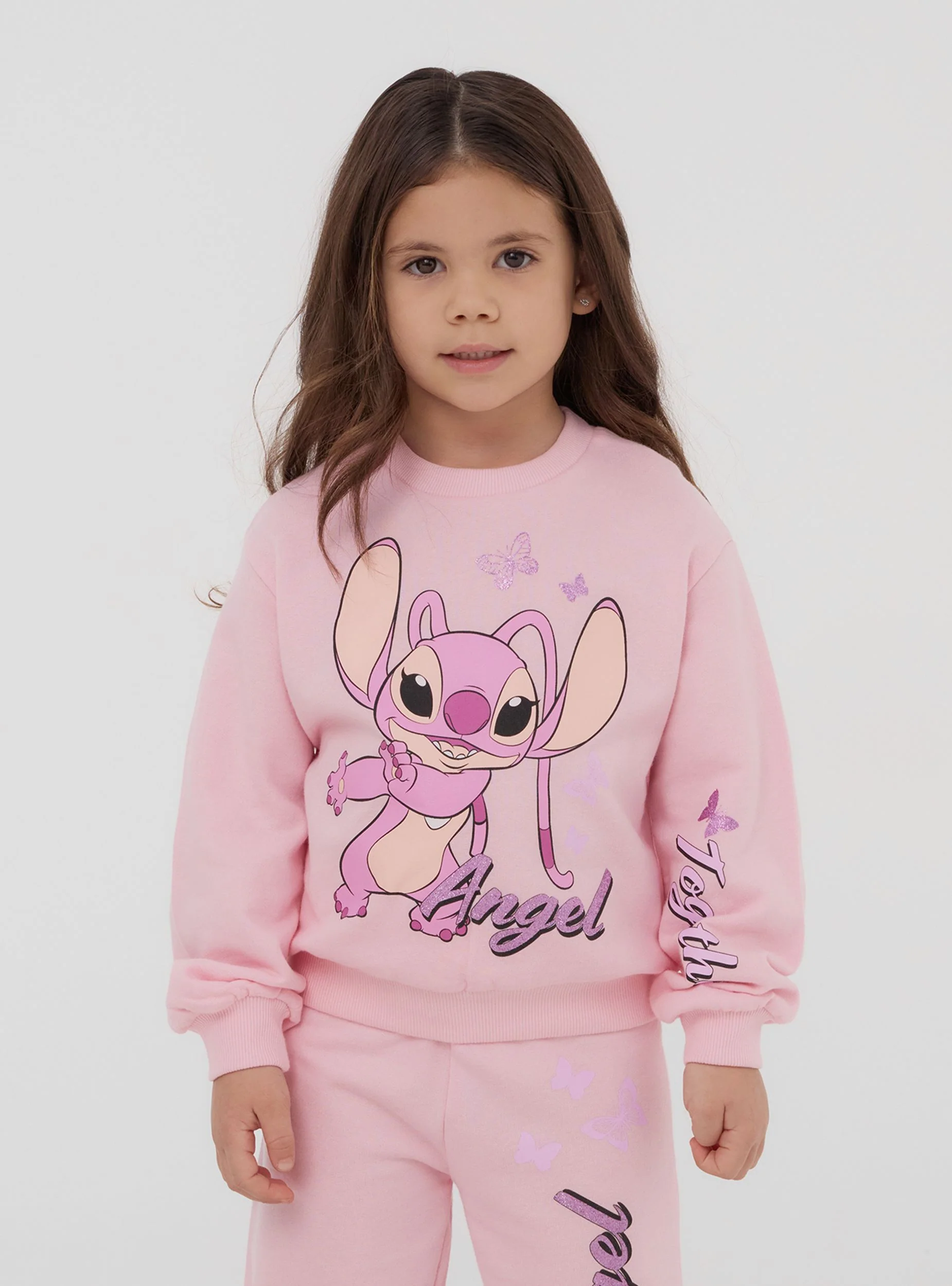 Felpa leggera con stampa Angel di Stitch® senza cappuccio - Image 7