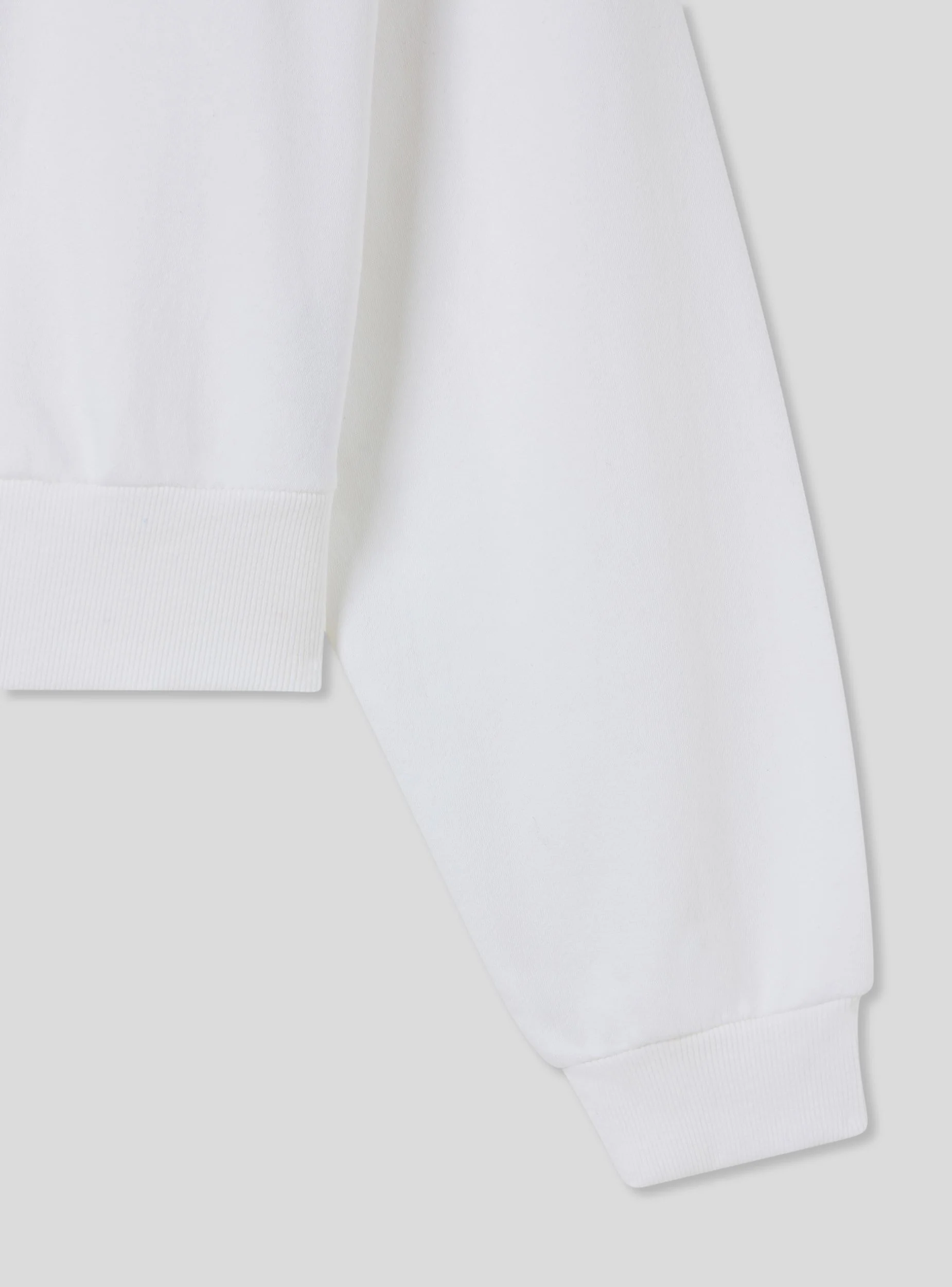 Felpa leggera crop con scritta senza cappuccio - Image 7