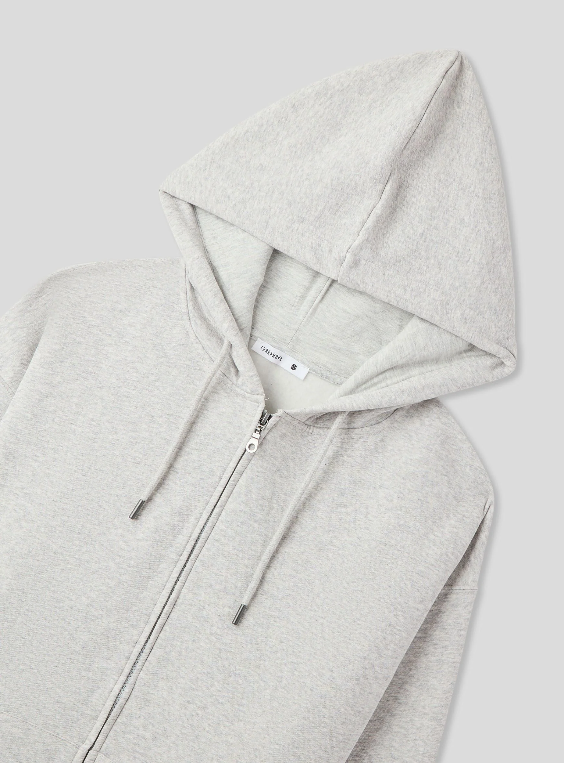 Felpa maxi con cappuccio e zip - Image 5