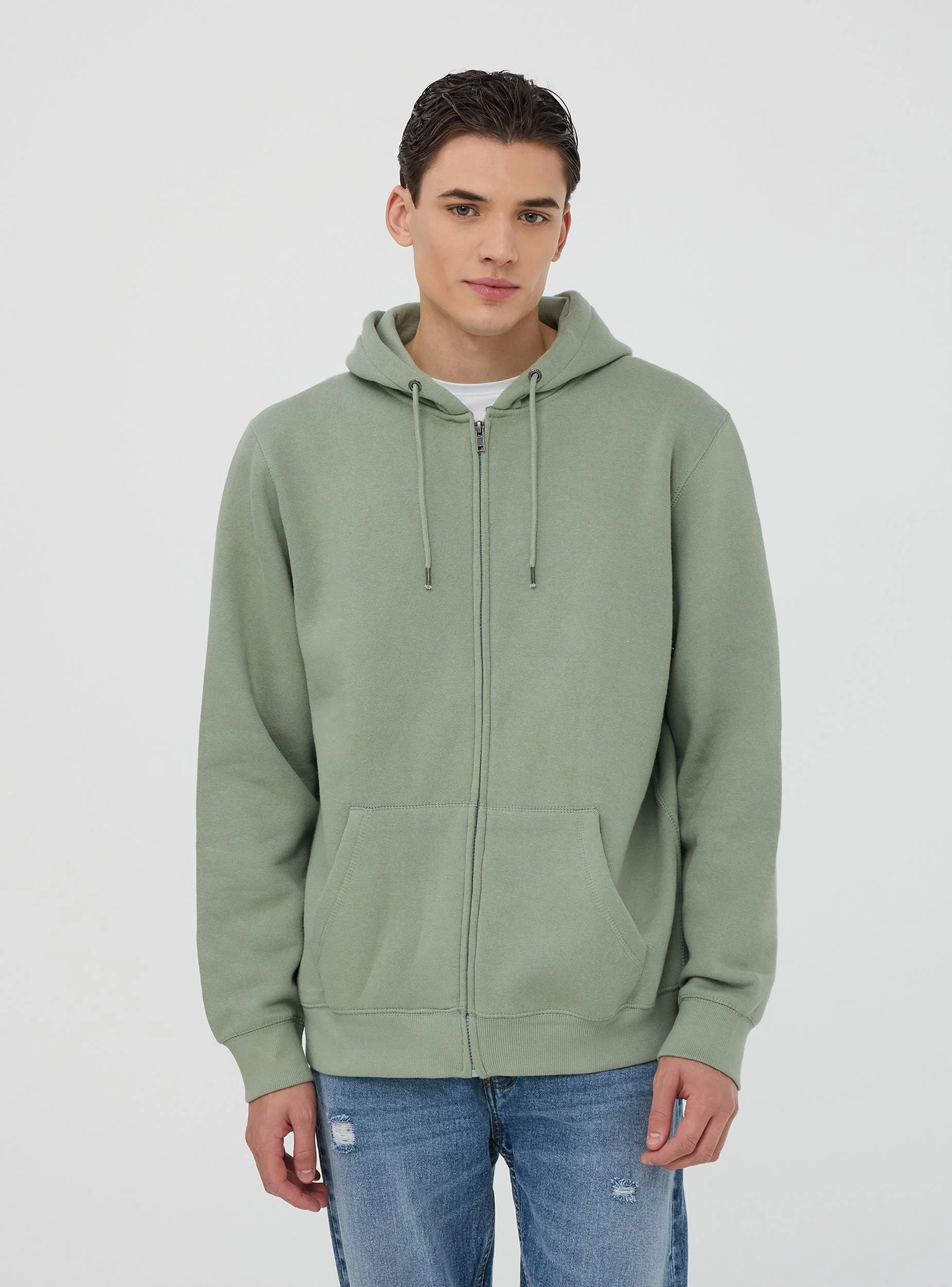 Felpa pesante con zip e cappuccio - Image 7