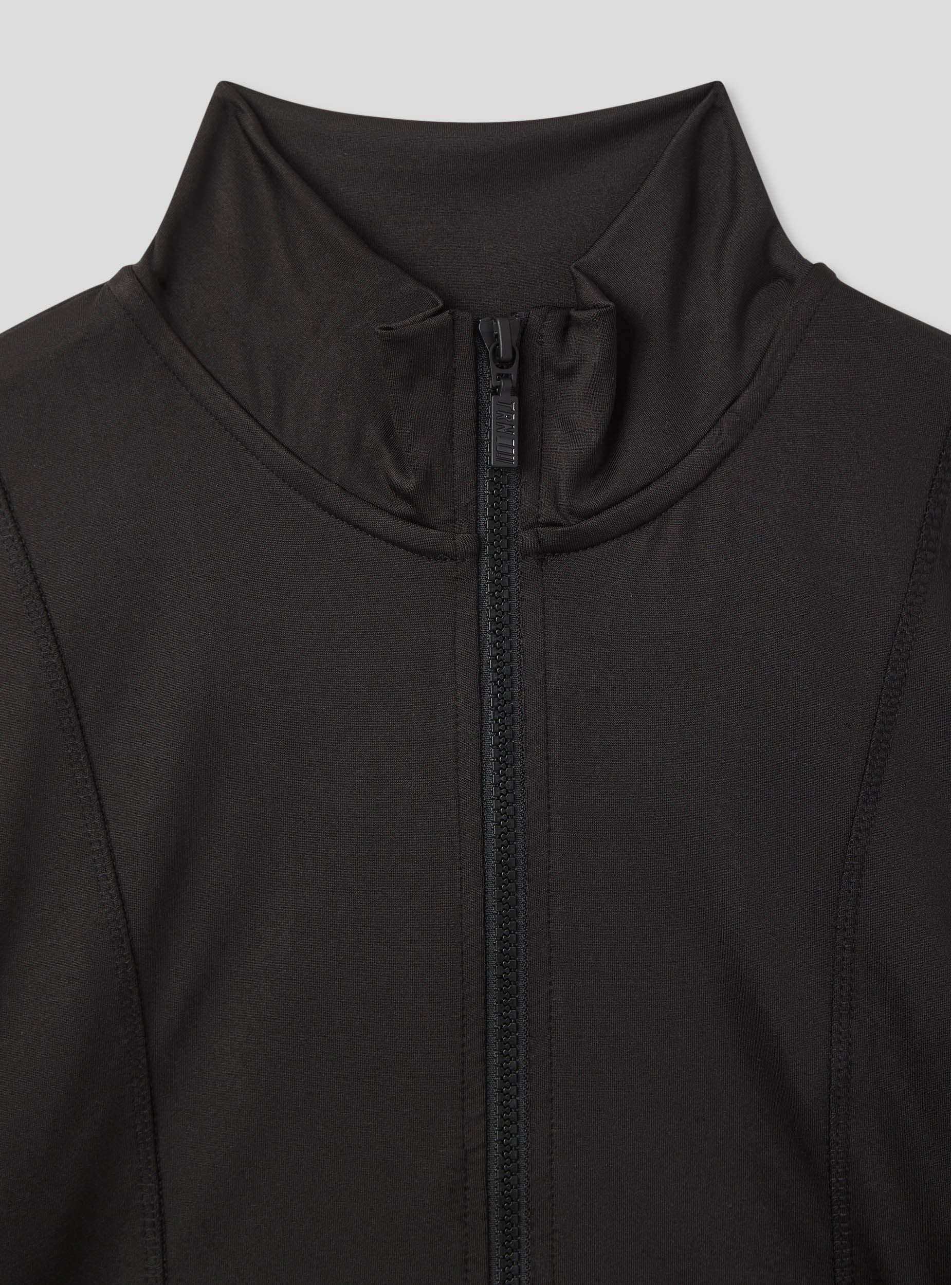 Felpa sportiva aderente crop con zip - Image 5