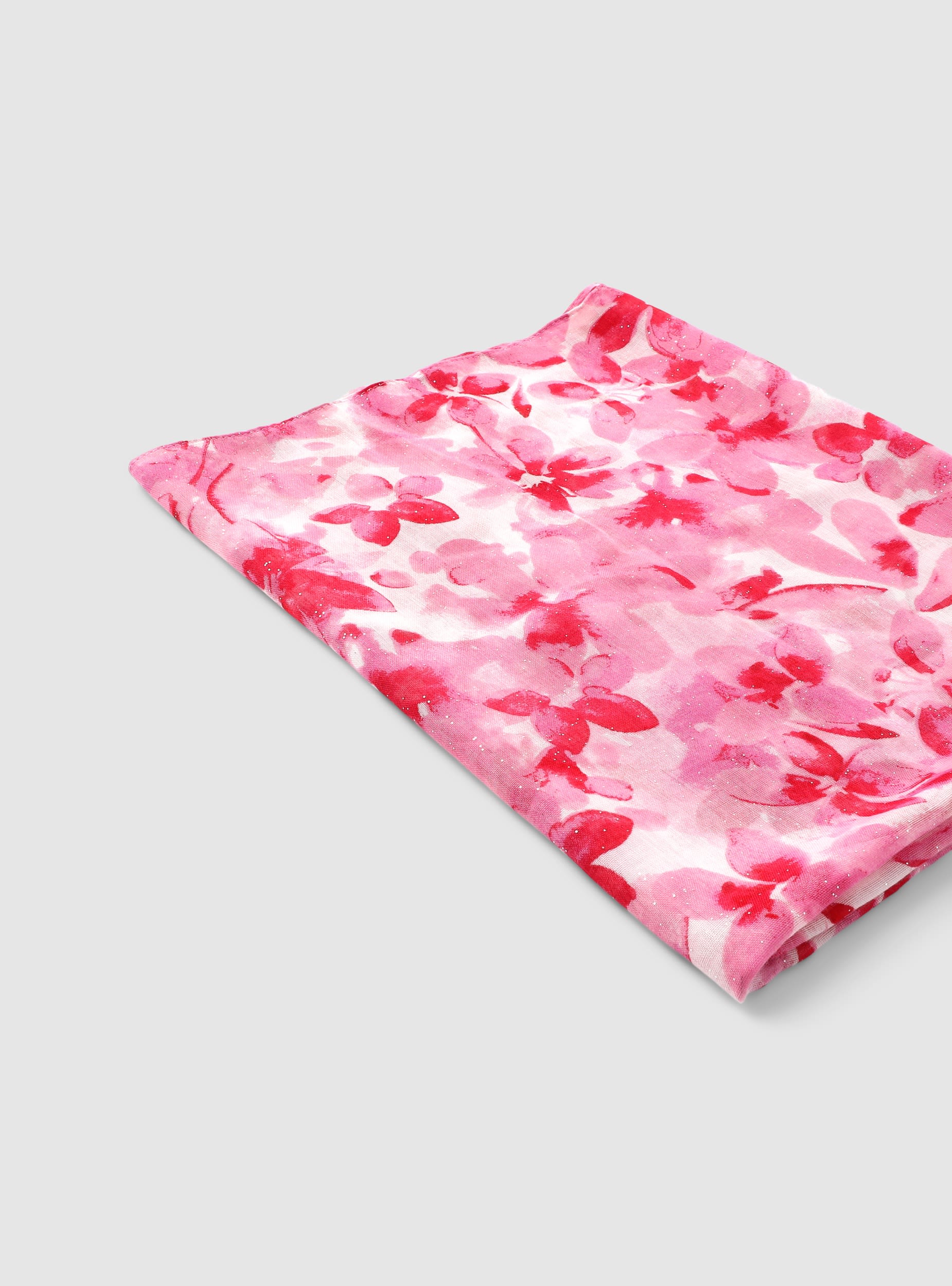 Foulard con stampa fiori - Image 2