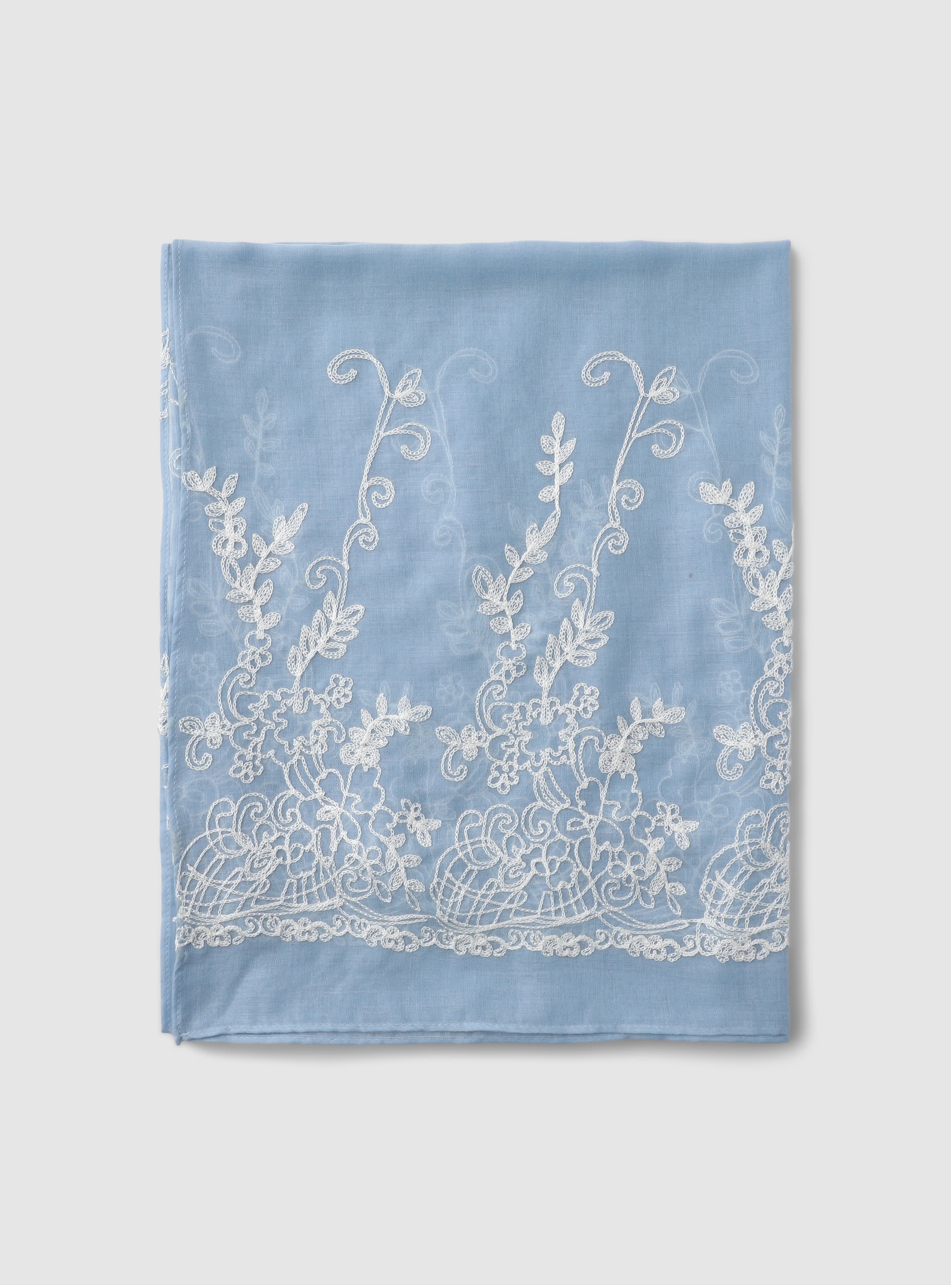 Foulard/pareo con ricamo floreale - Image 2