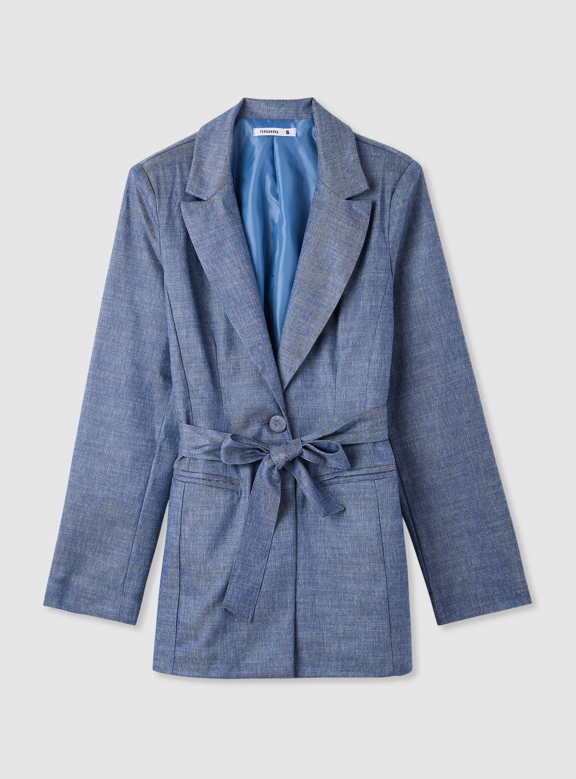 Giacca blazer con cintura - Image 5