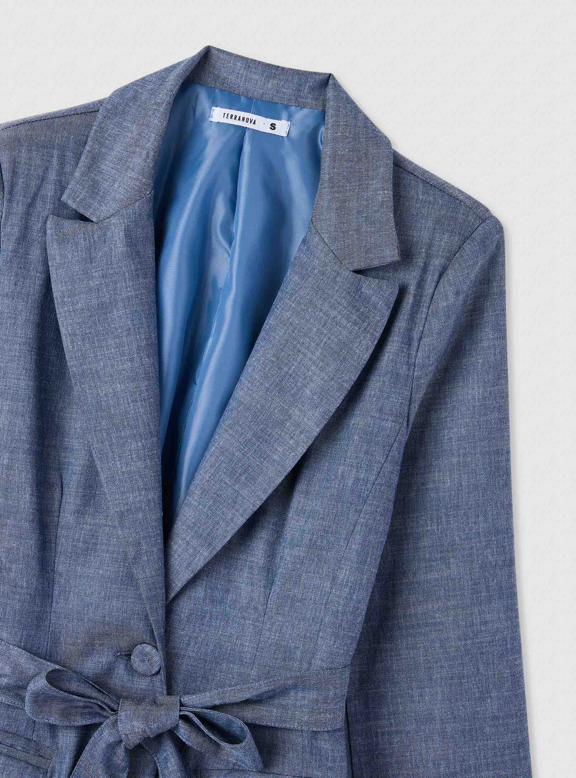 Giacca blazer con cintura - Image 7