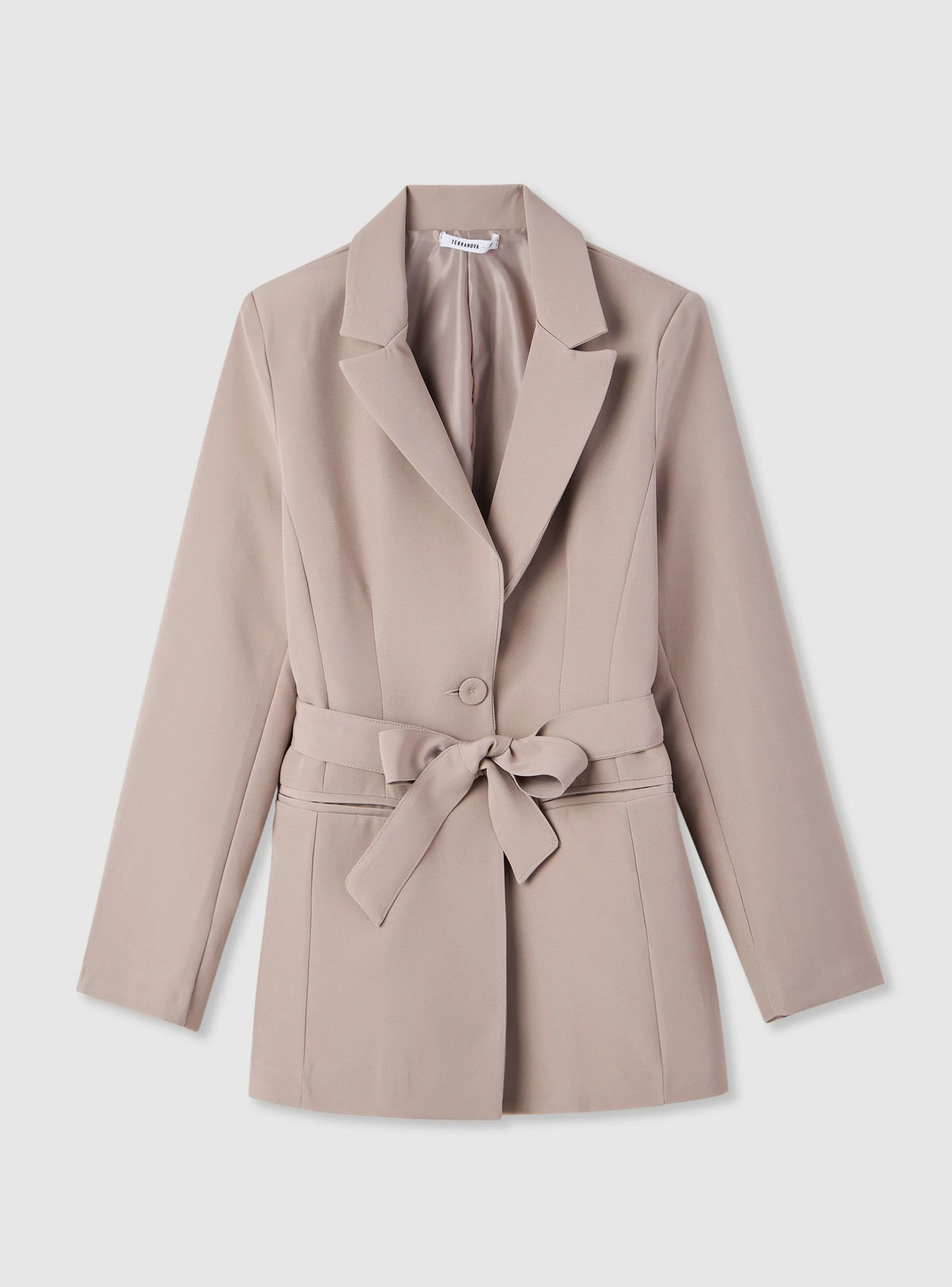 Giacca blazer con cintura - Image 5