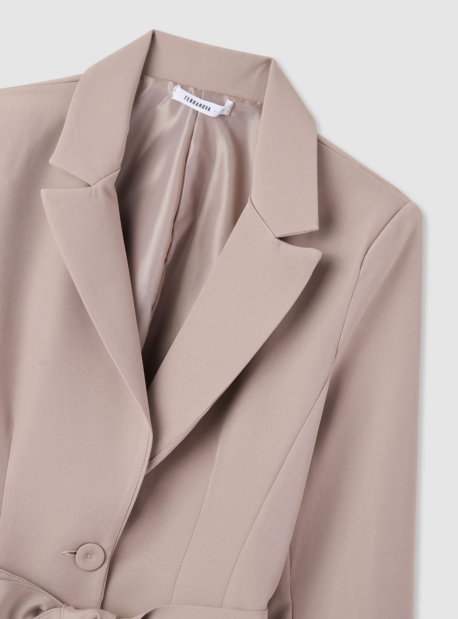 Giacca blazer con cintura - Image 7