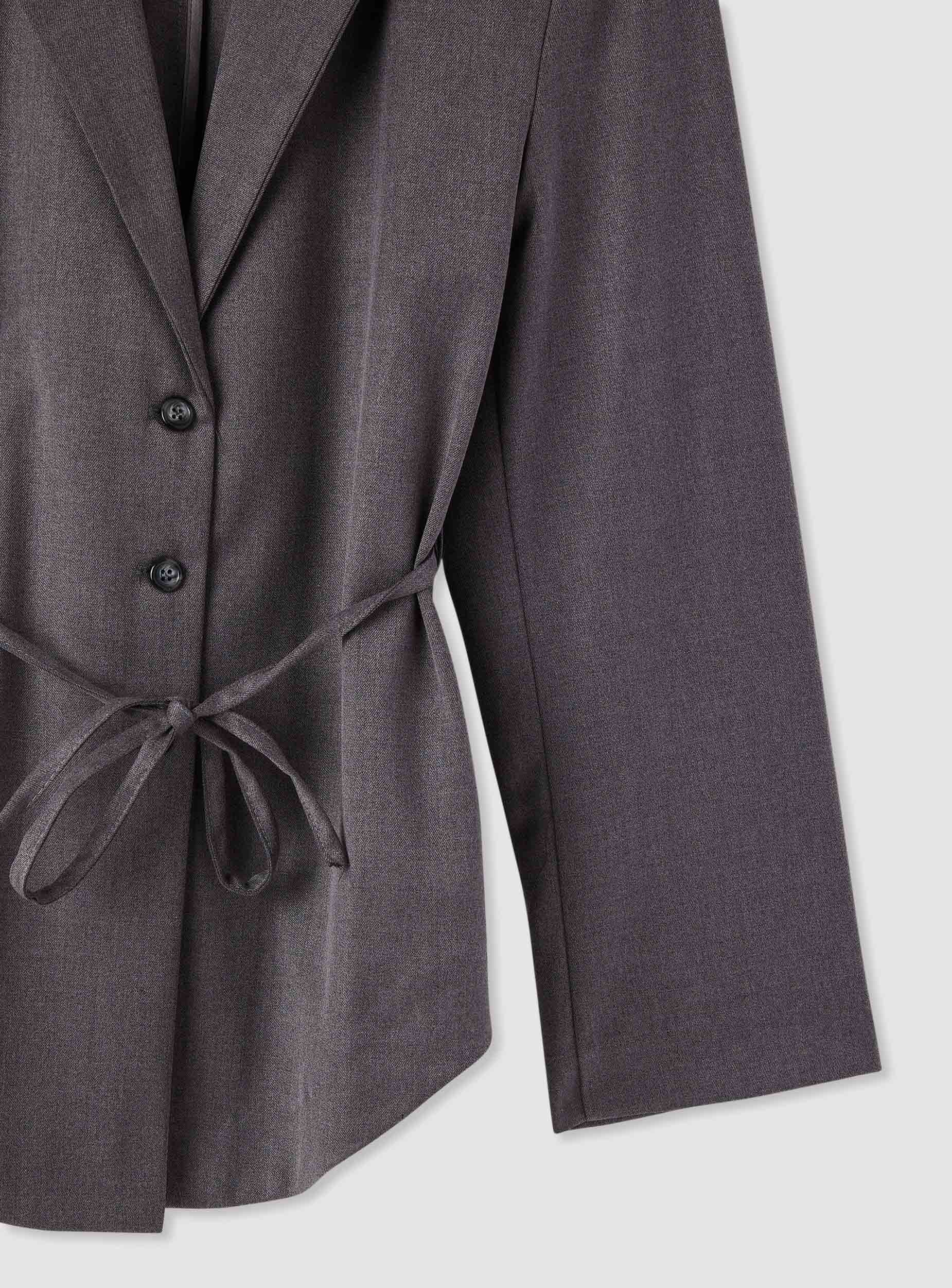 Giacca blazer con cintura - Image 6