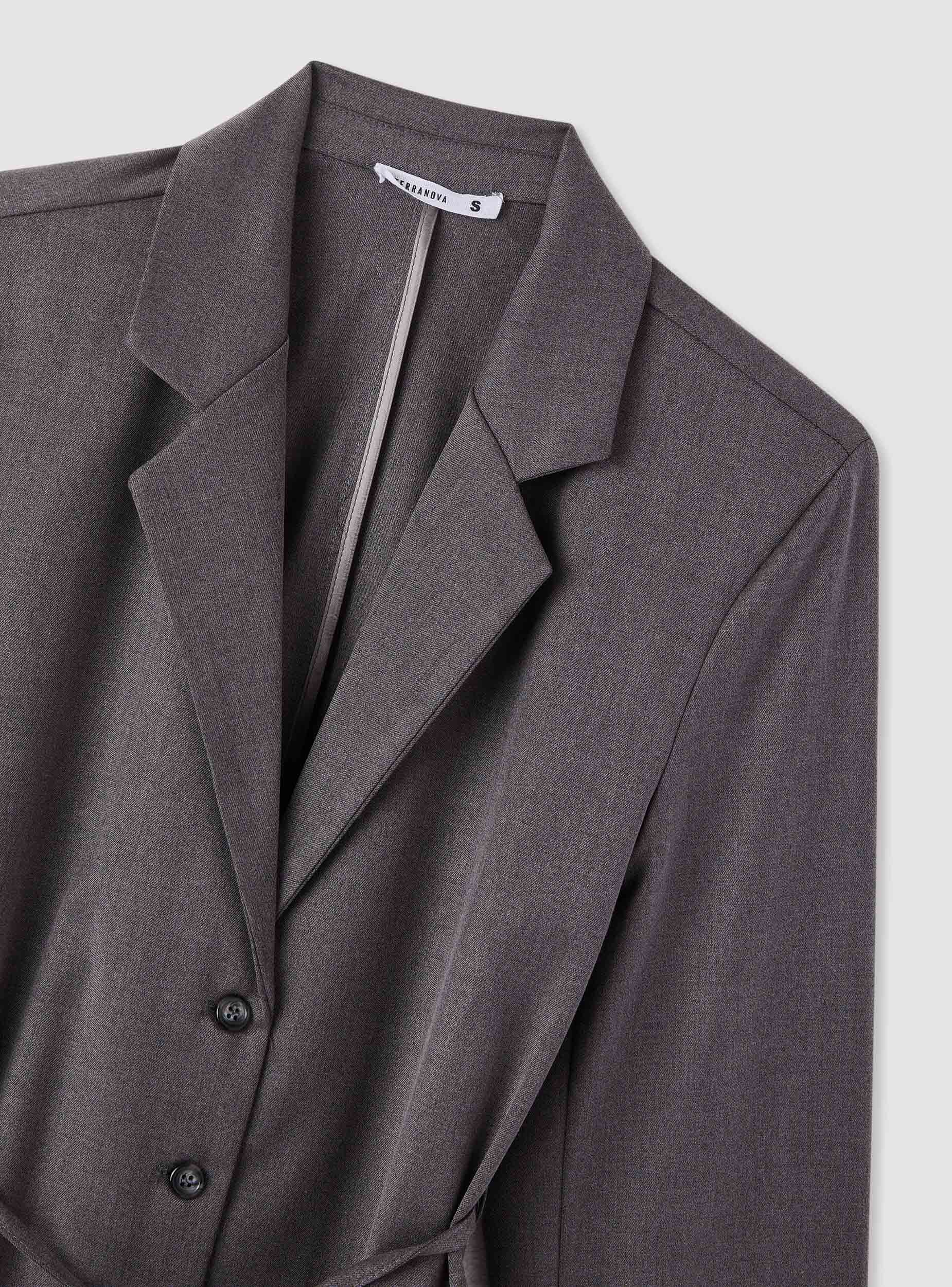 Giacca blazer con cintura - Image 7