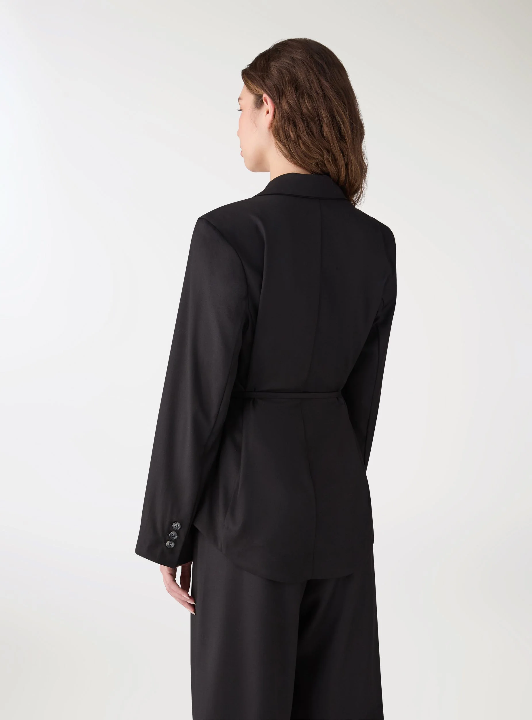 Giacca blazer con cintura - Image 3