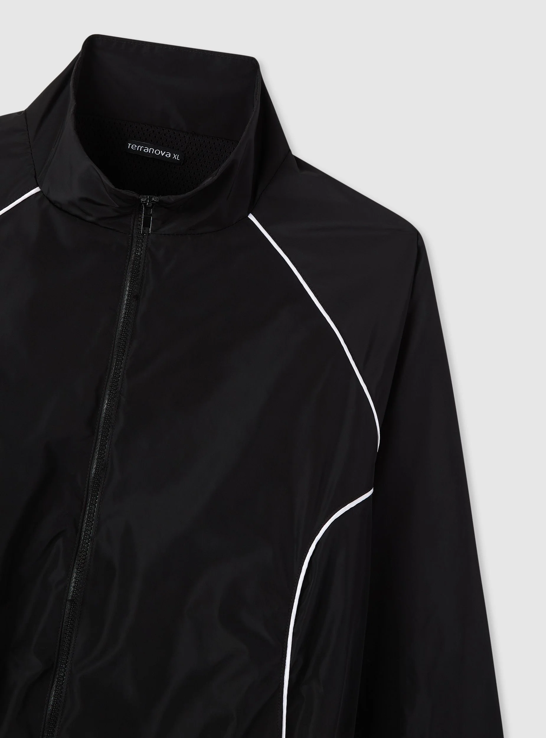 Giacca leggera con zip e profili a contrasto - Image 5