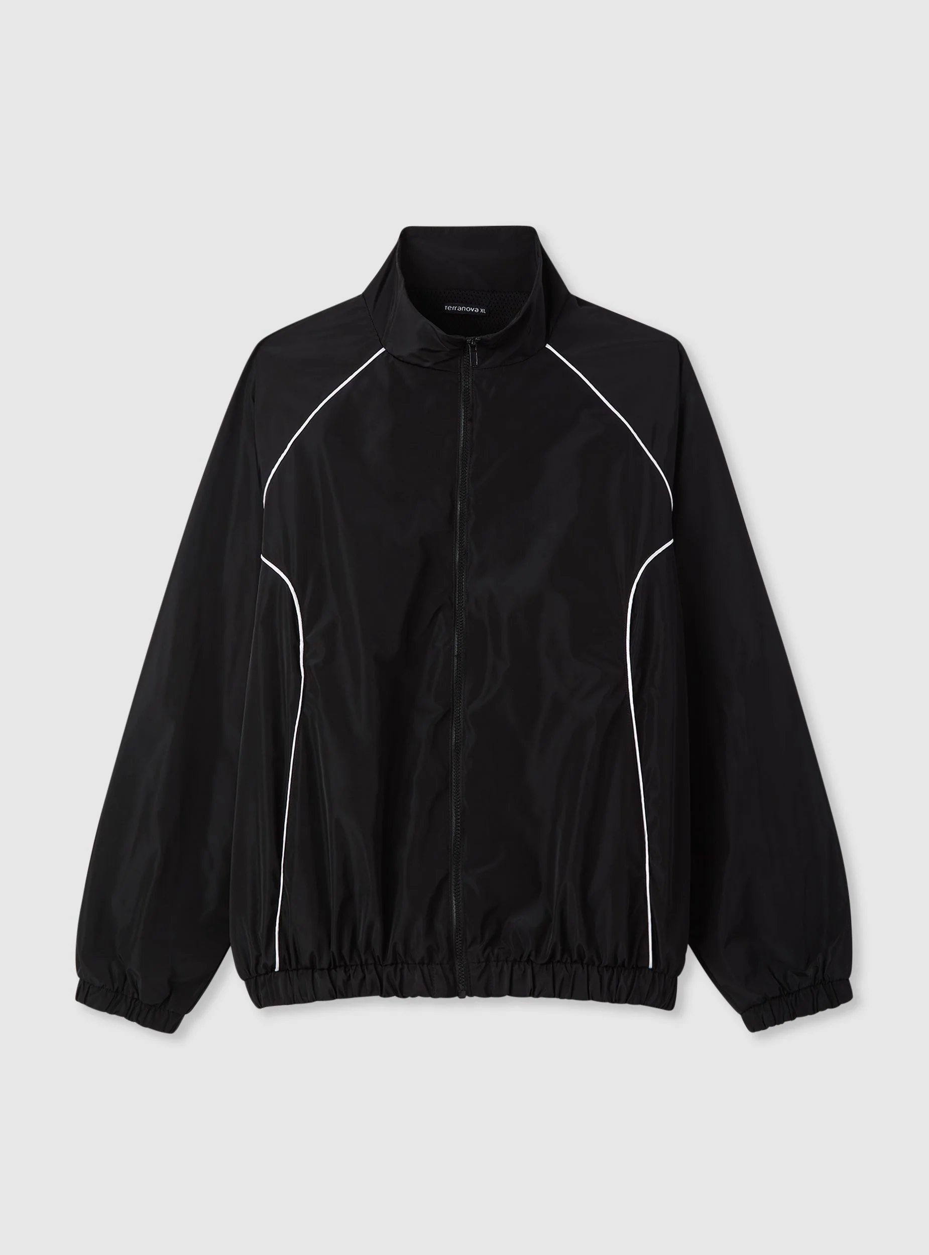 Giacca leggera con zip e profili a contrasto - Image 6