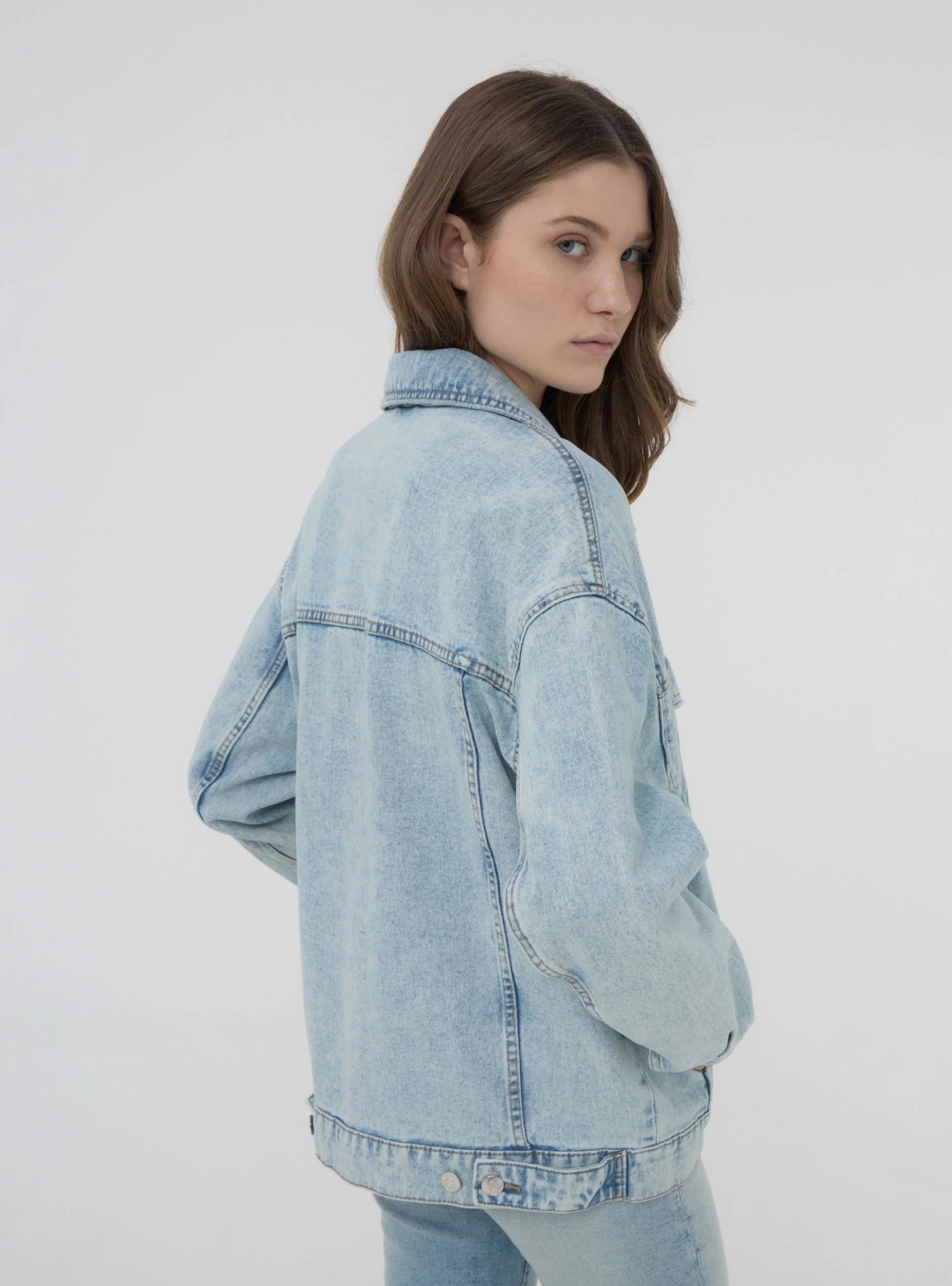 Giacca over in denim - Image 2