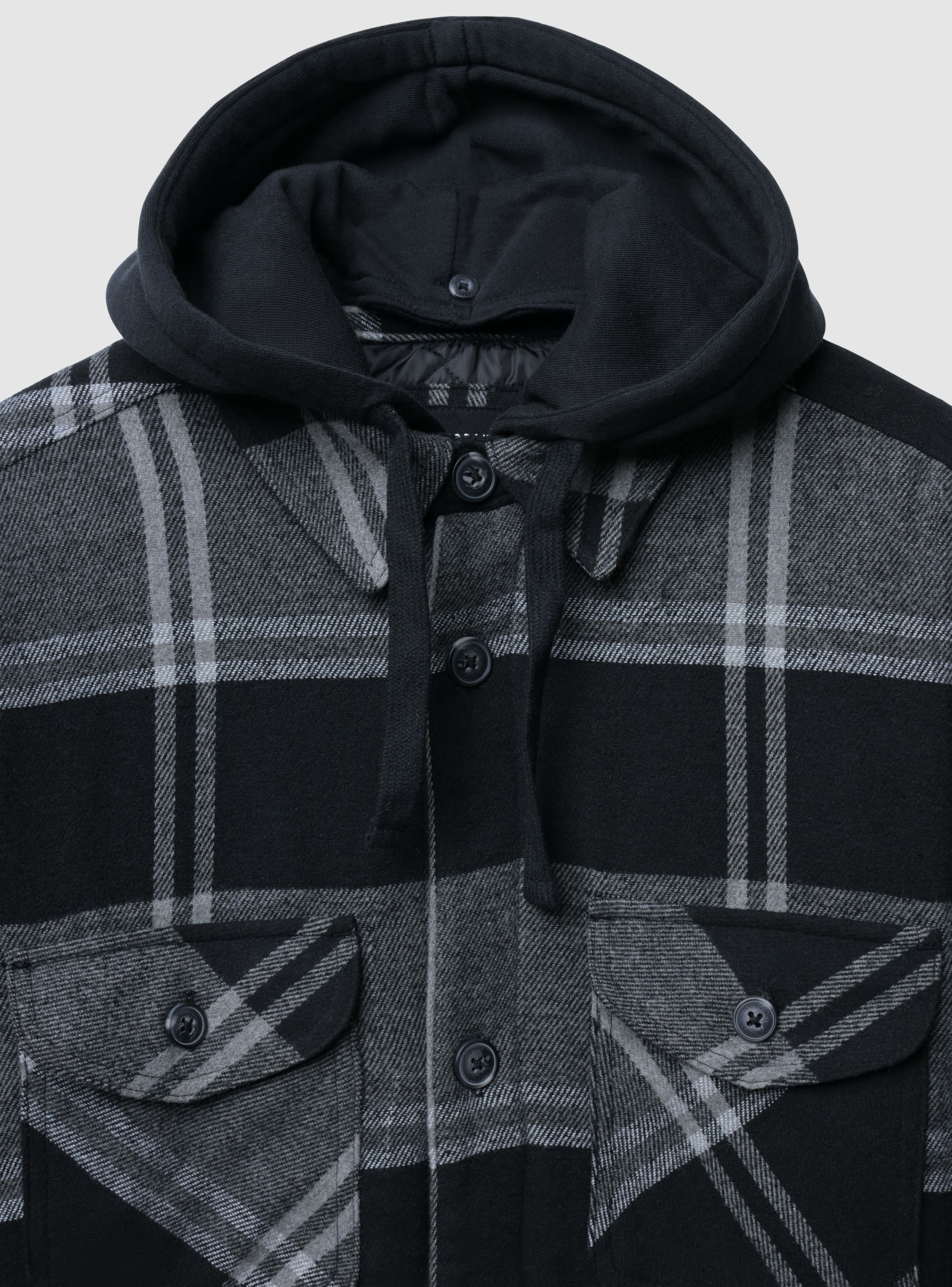 Giacca shacket imbottita con cappuccio - Image 6