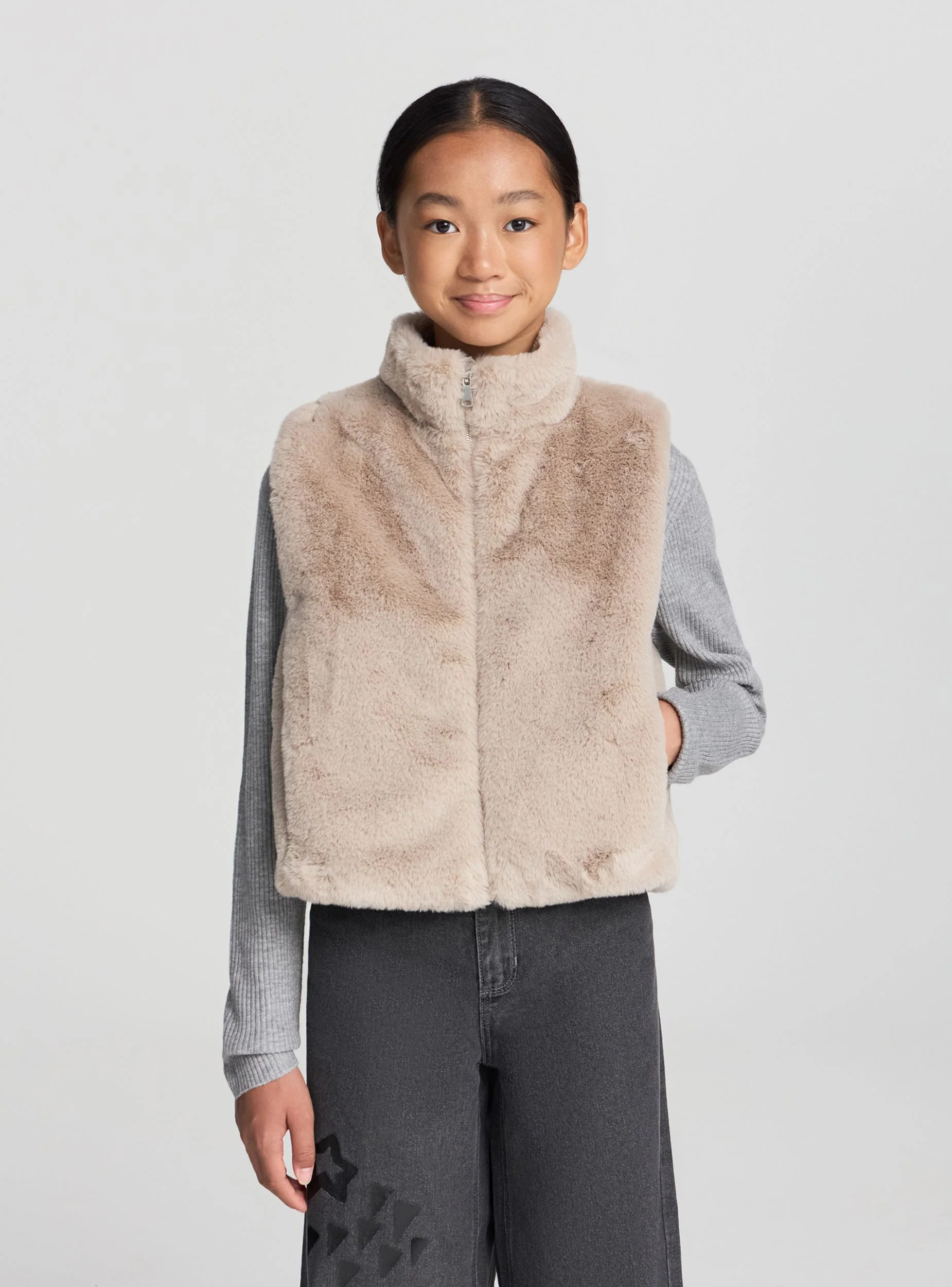 Gilet effetto pelo