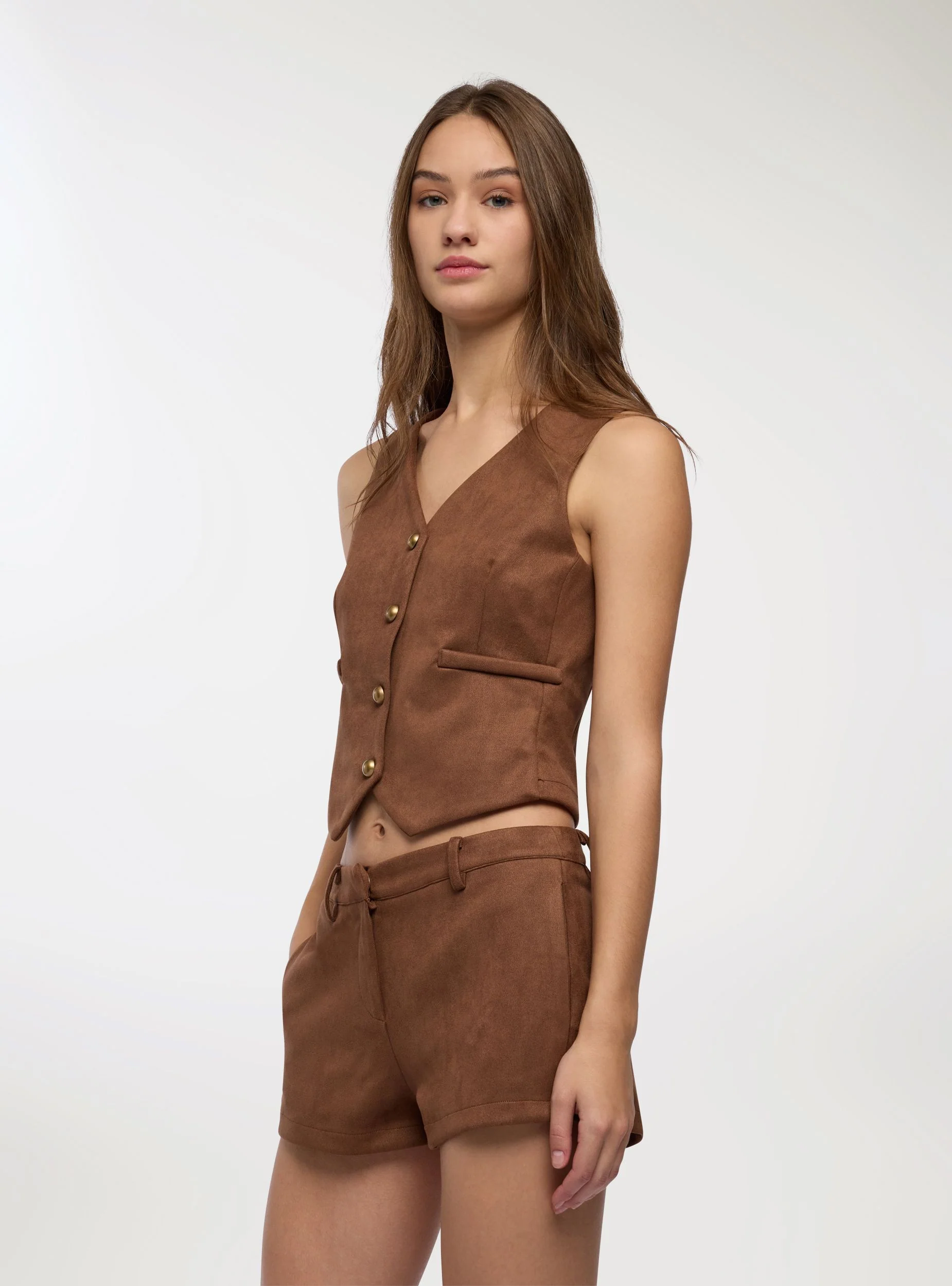 Gilet effetto scamosciato - Image 3