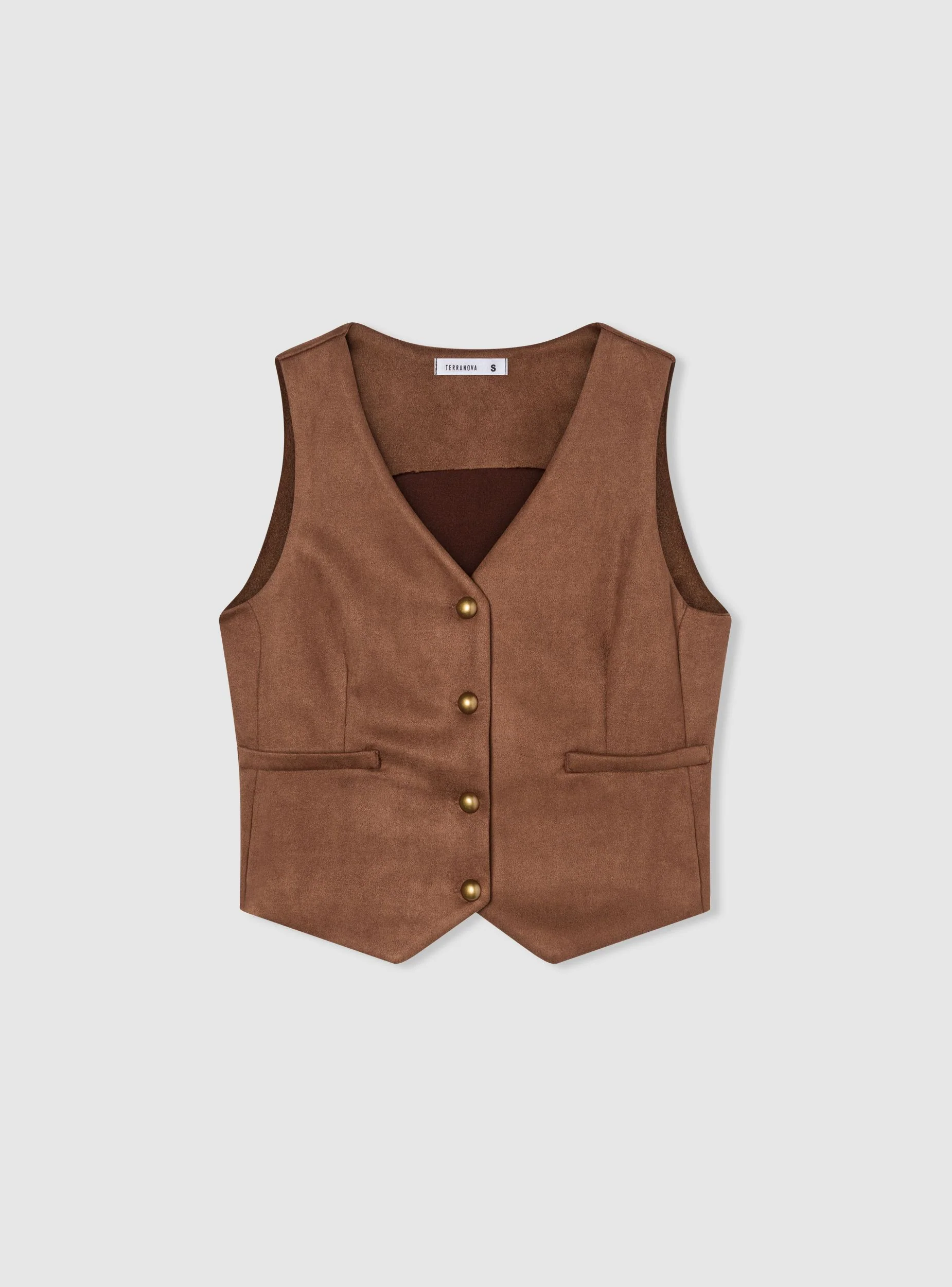 Gilet effetto scamosciato - Image 5
