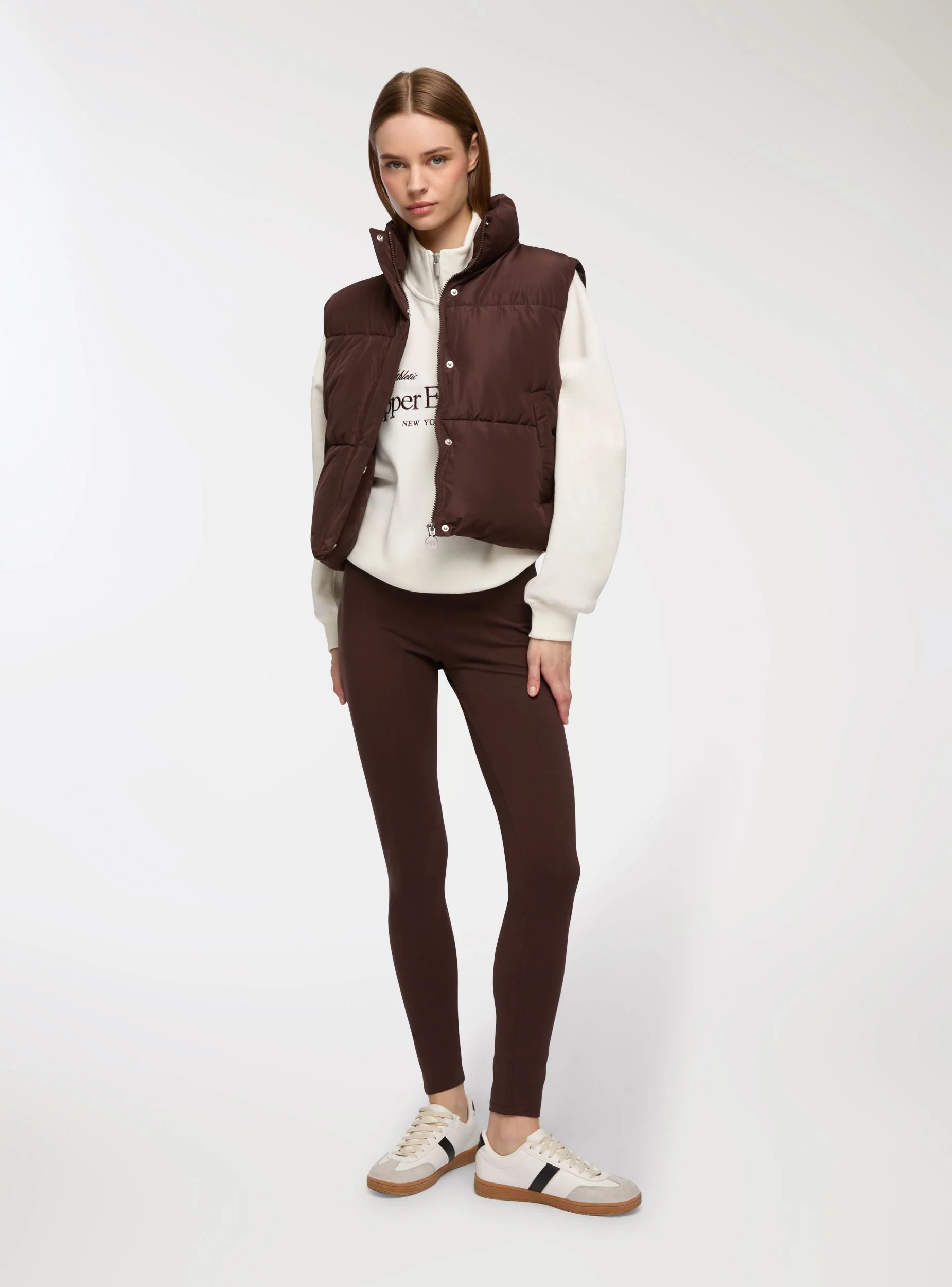 Gilet imbottito con collo alto - Image 4
