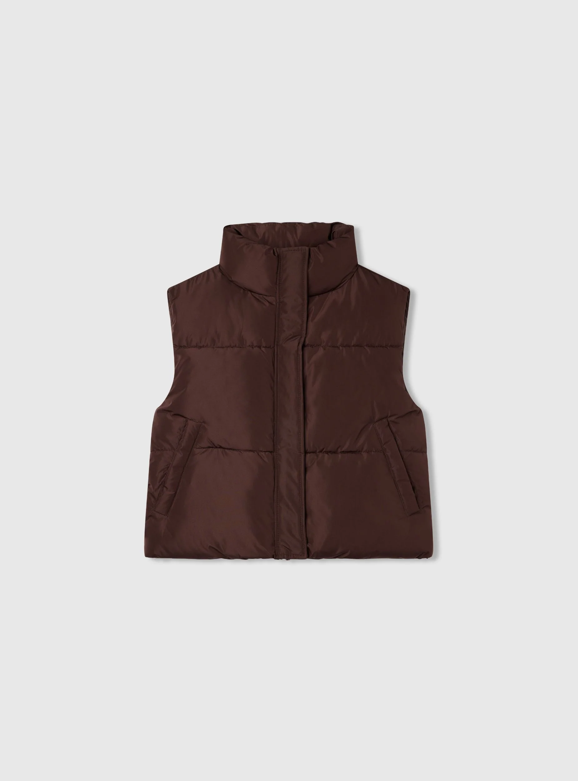 Gilet imbottito con collo alto - Image 5