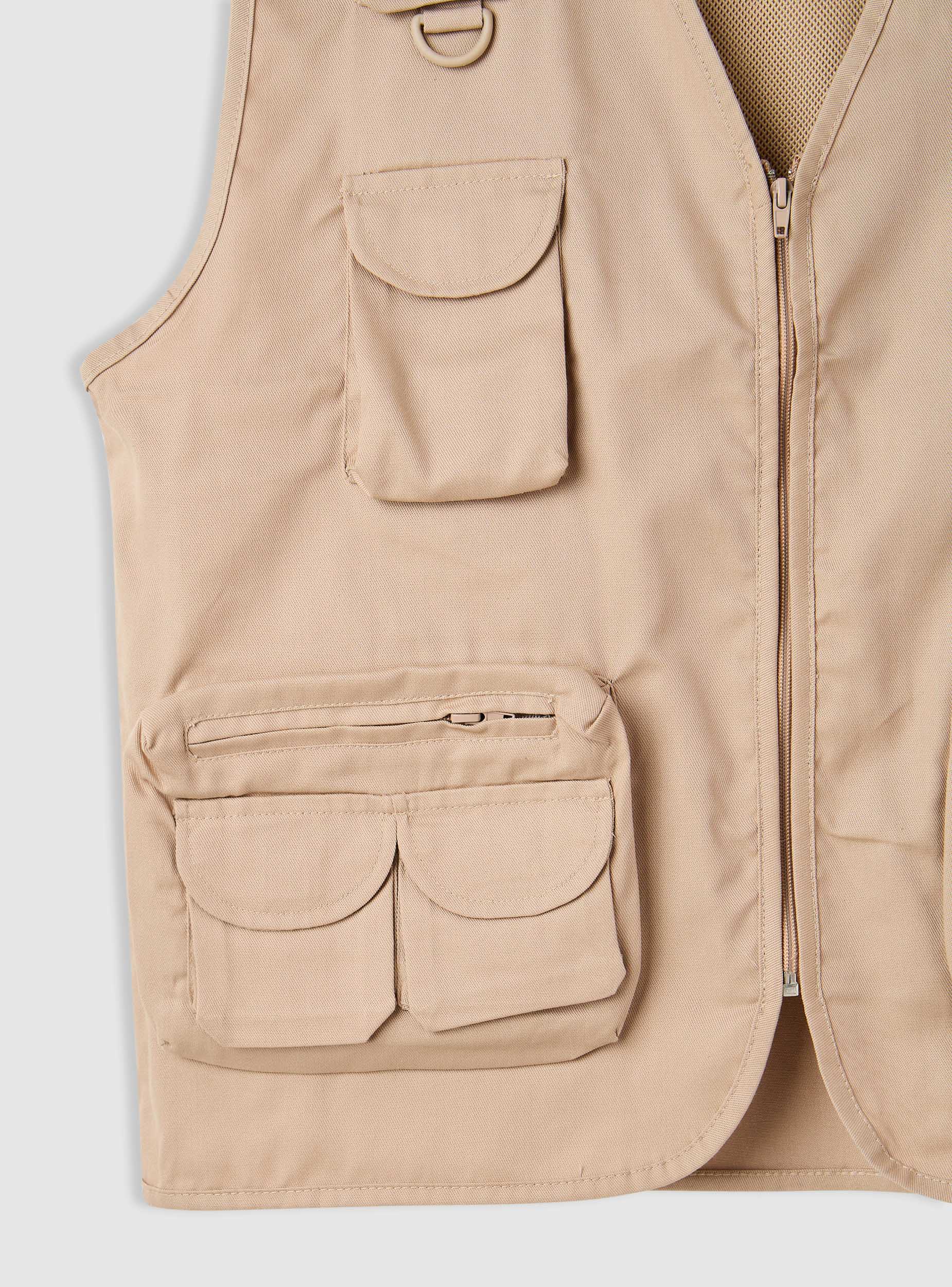 Gilet utility con tasche e zip - Image 5