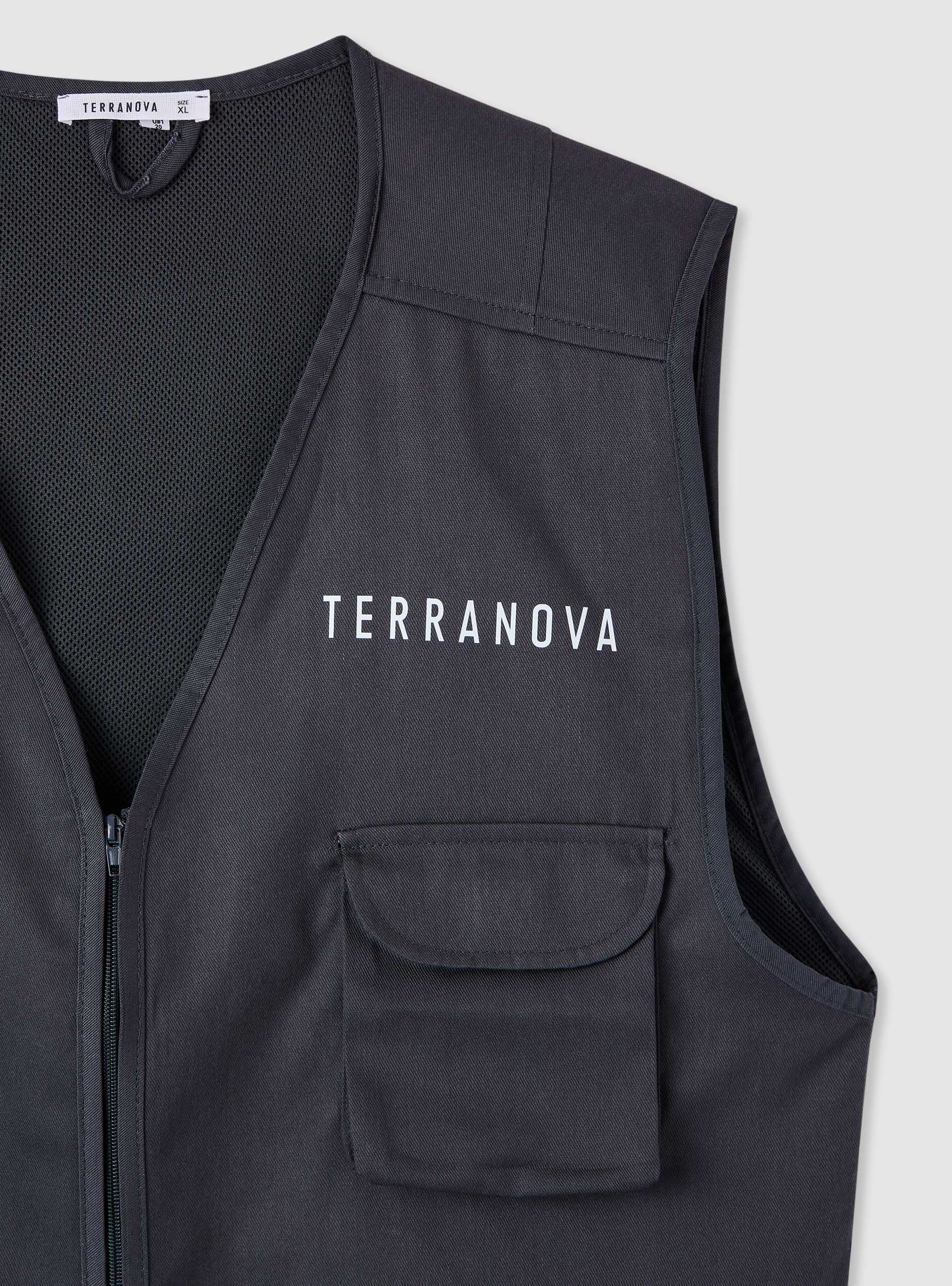 Gilet utility con tasche e zip - Image 2