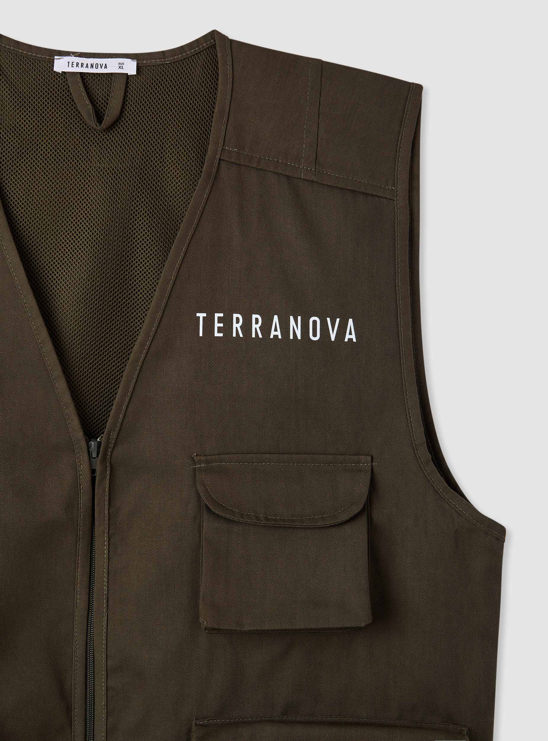 Gilet utility con tasche e zip