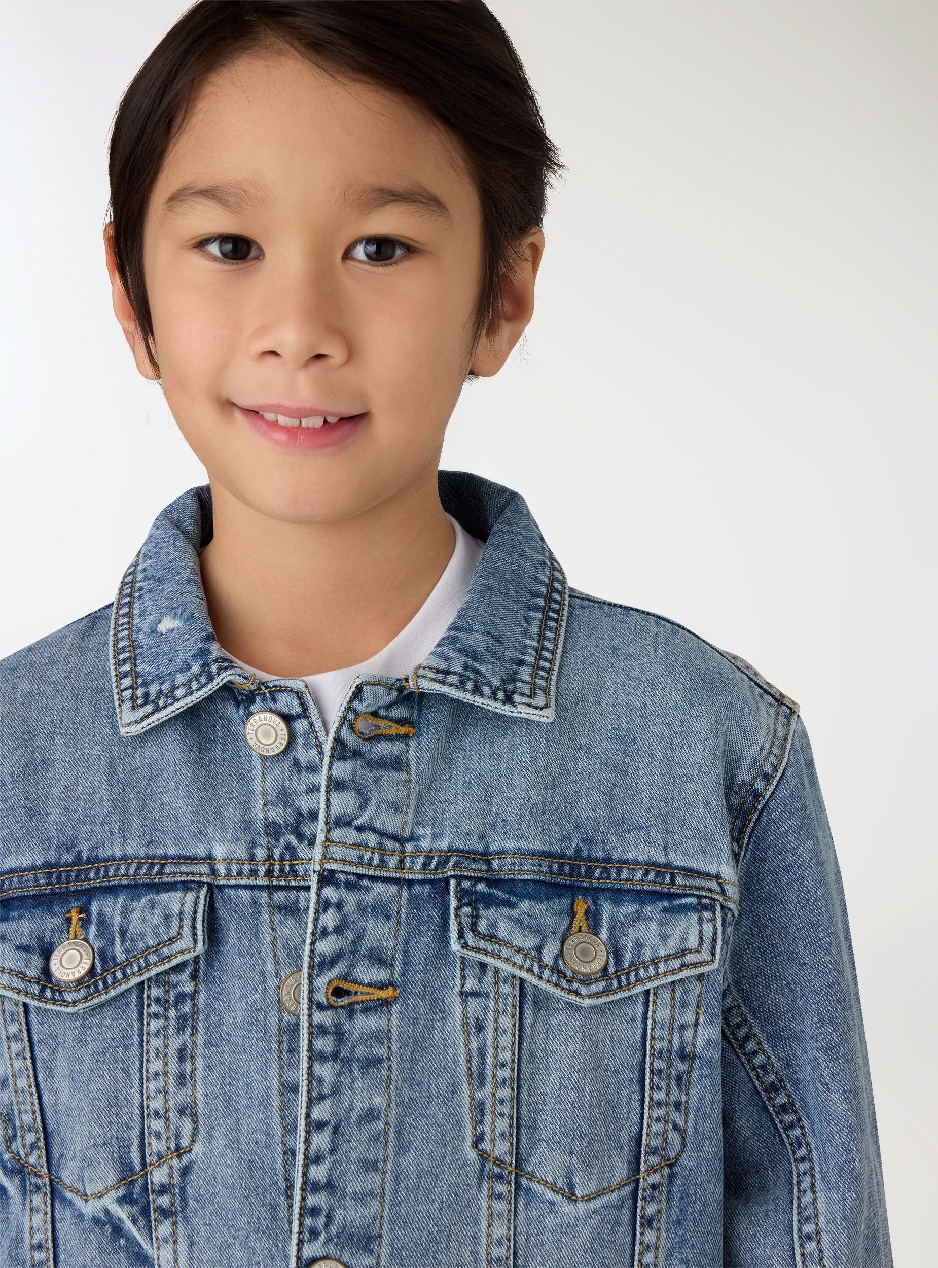 Giubbino in denim con bottoni - Image 7