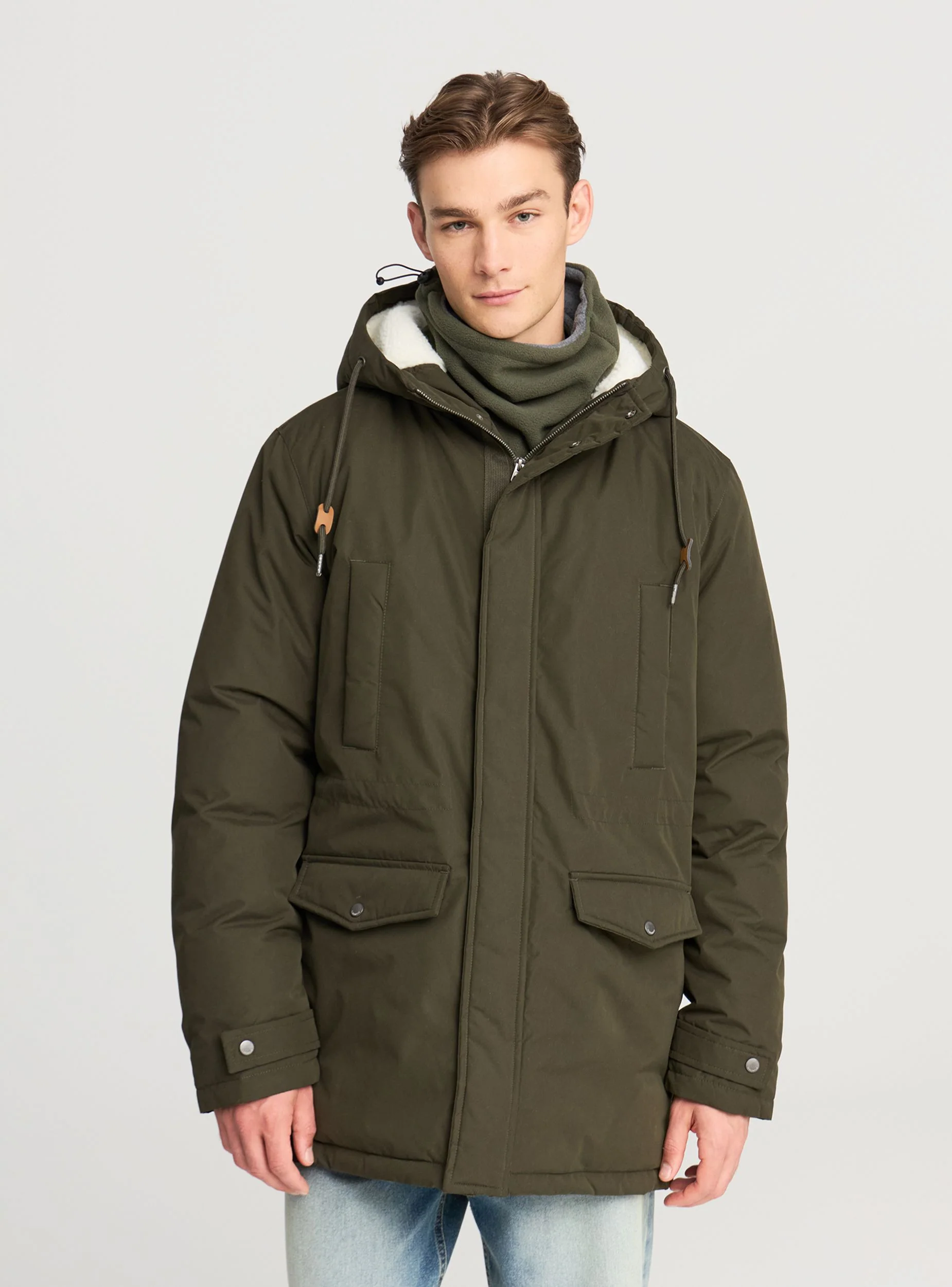 Giubbotto parka con cappuccio - Image 5